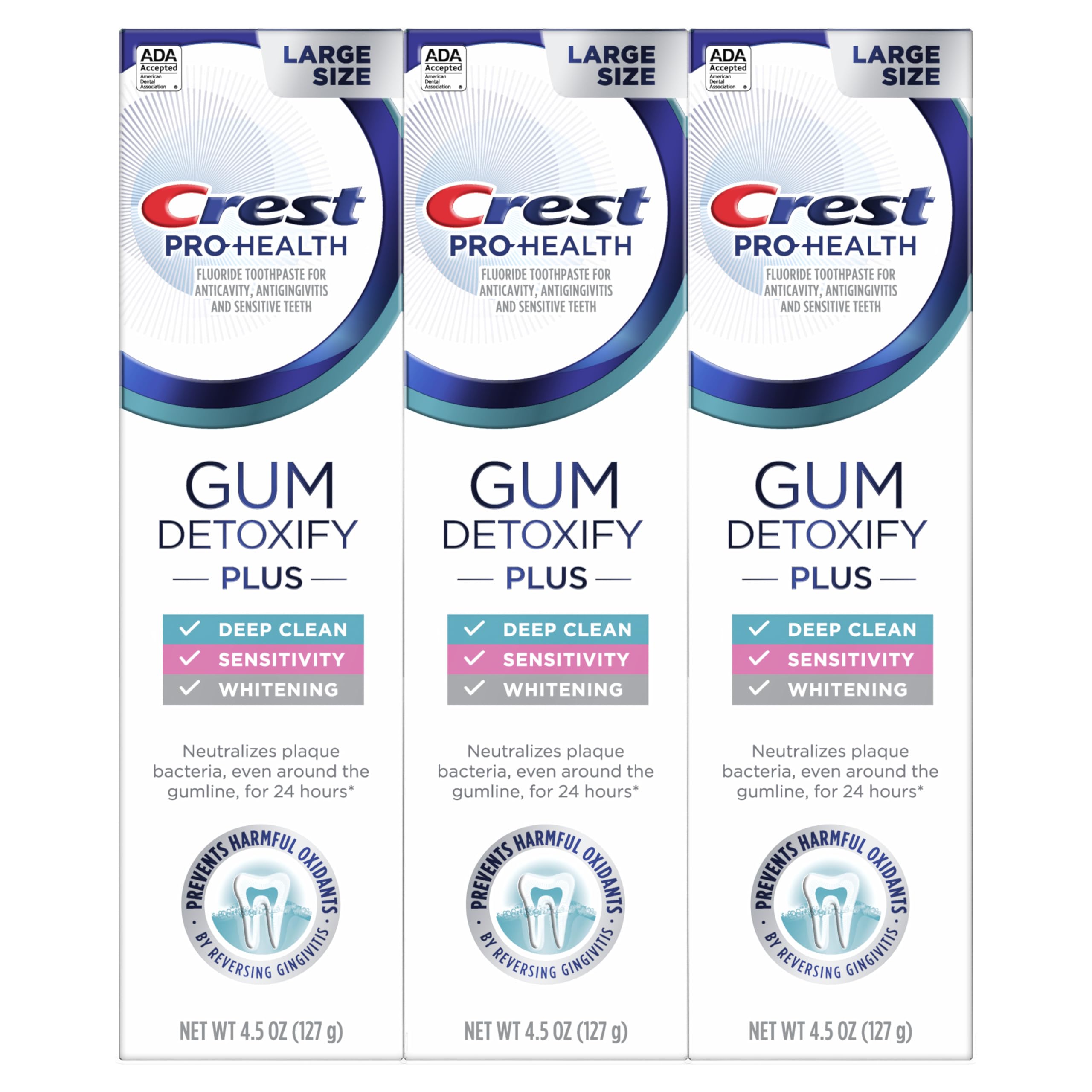 Toothpaste Crest Pro-Health Gum Detoxify Plus | Gum Health

