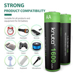 Kruta Rechargeable Batteries for Outdoor Lights

