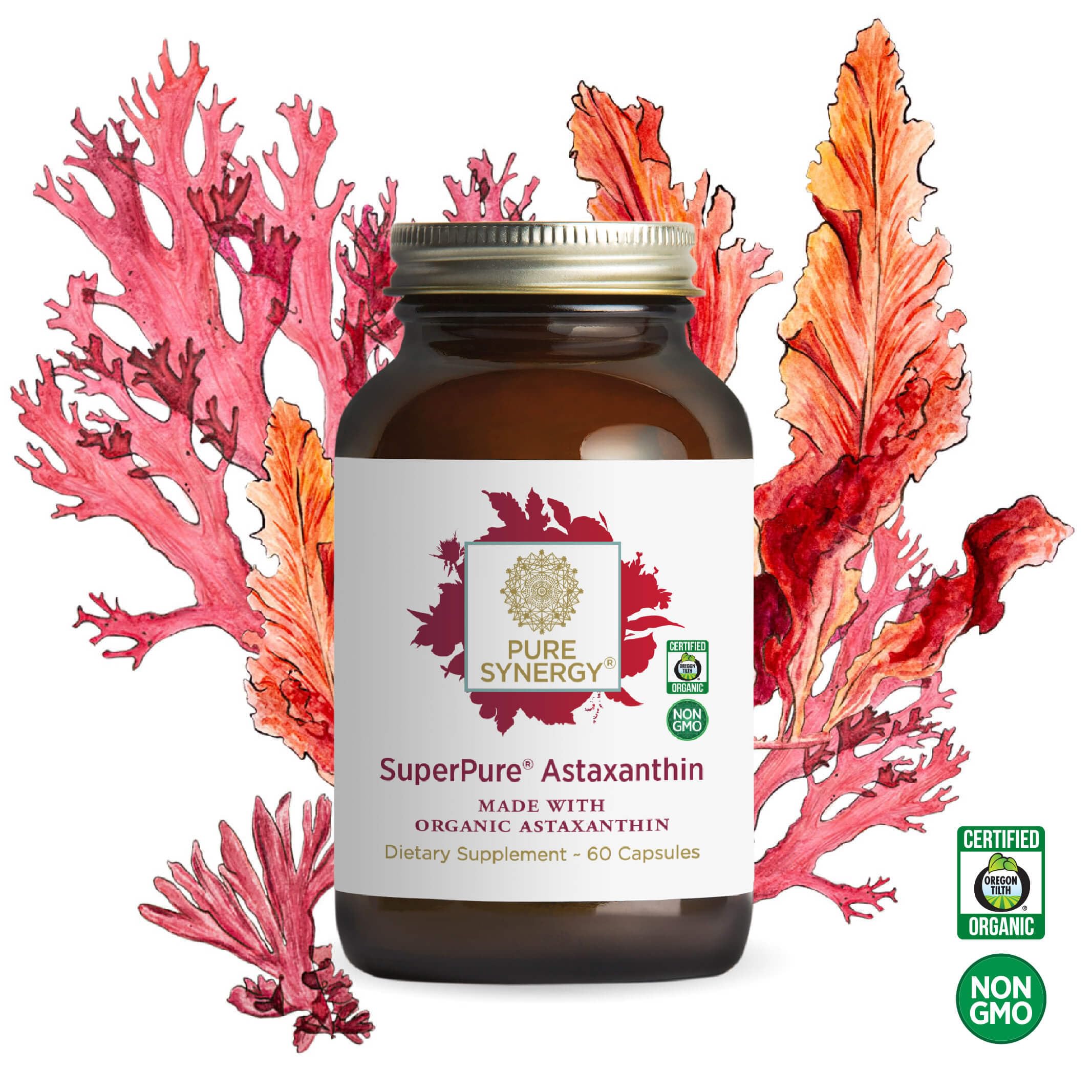 Pure Synergy Astaxanthin Extract | Organic Algae Antioxidant

