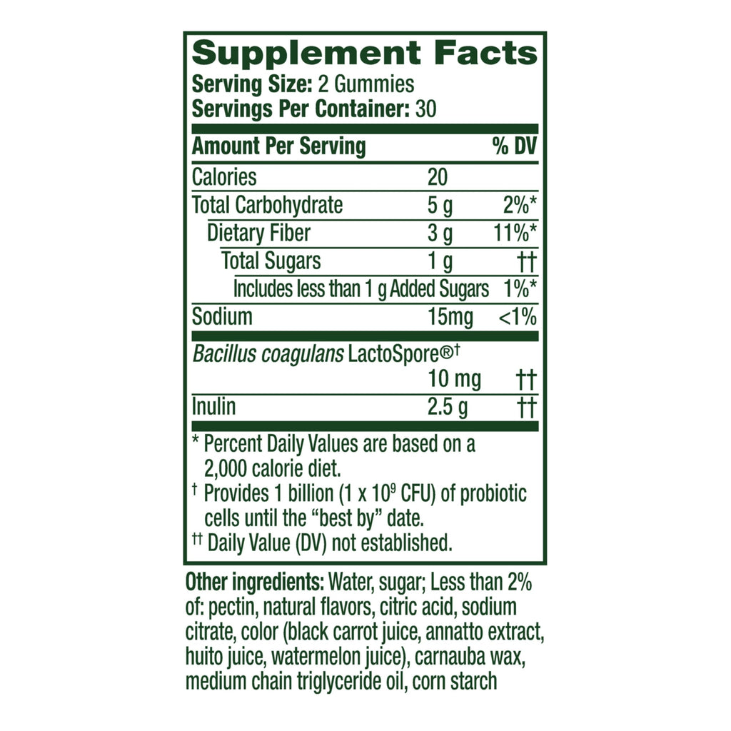 Align Probiotic Gummies with Prebiotics | Gluten Free

