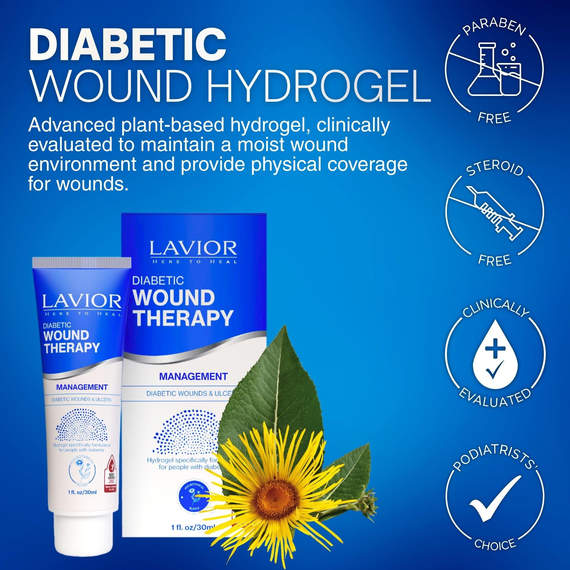 LAVIOR Diabetic Wound Therapy Hydrogel – Botanical Gel

