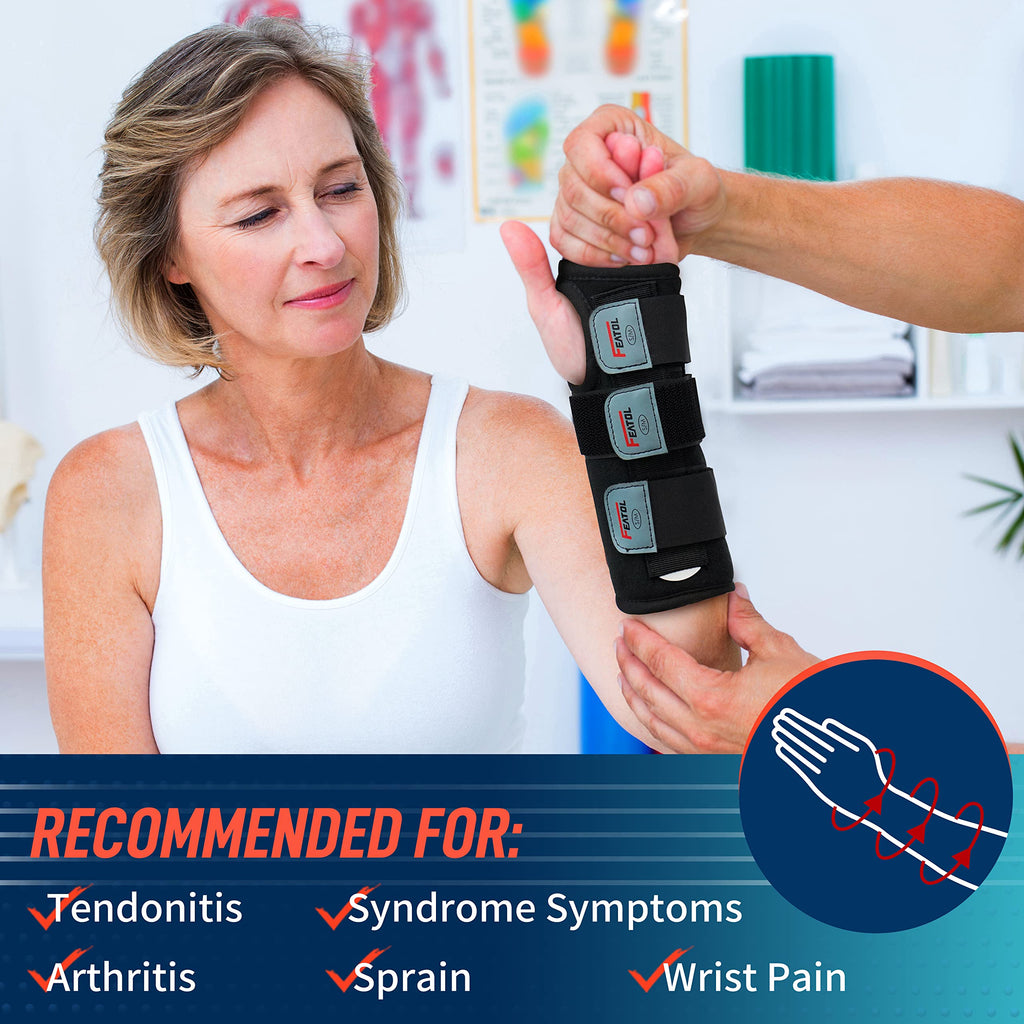 FEATOL Wrist Brace with Splints for Carpal Tunnel

