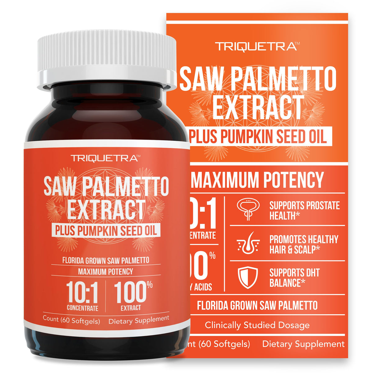 Saw Palmetto with Pumpkin Seed Oil Prostate Support Supplement
