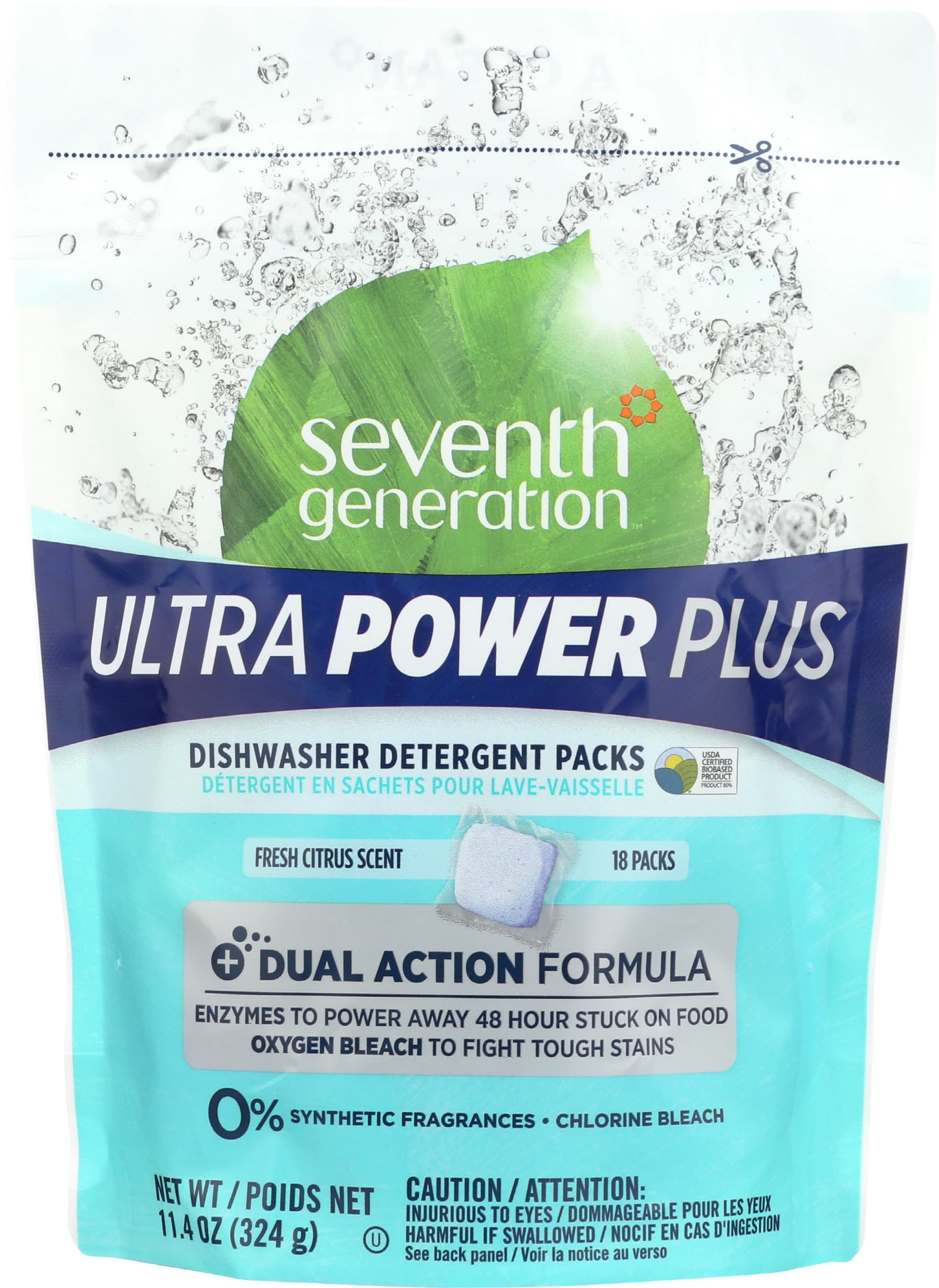 Seventh Generation Power+ Dishwasher Detergent Pods