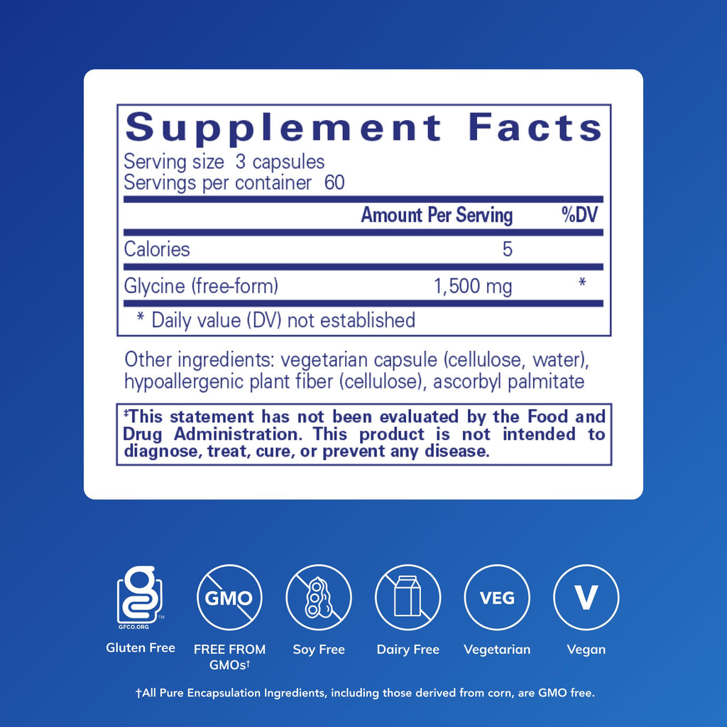 Pure Encapsulations Glycine – Sleep & Liver Detox

