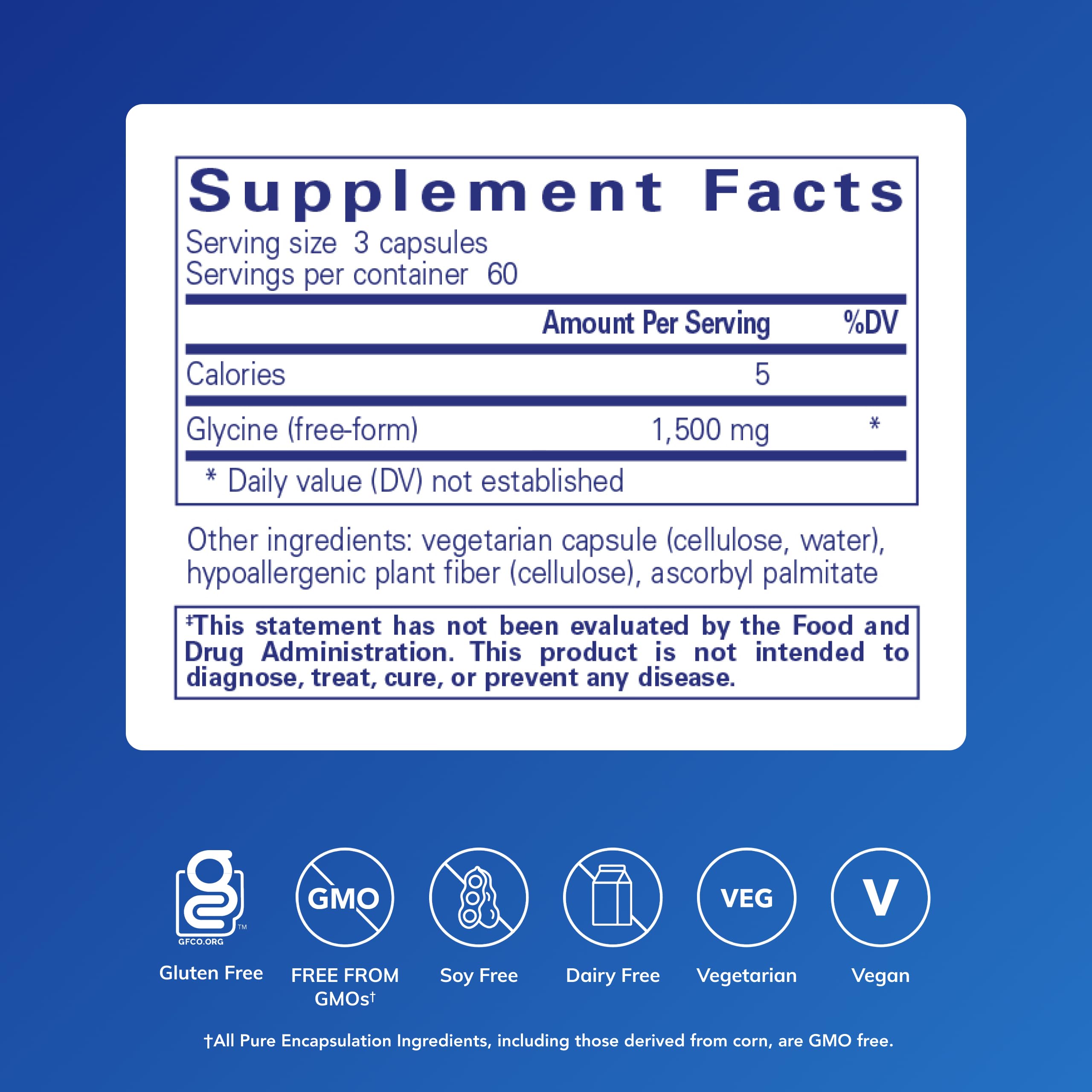 Pure Encapsulations Glycine – Sleep & Liver Detox

