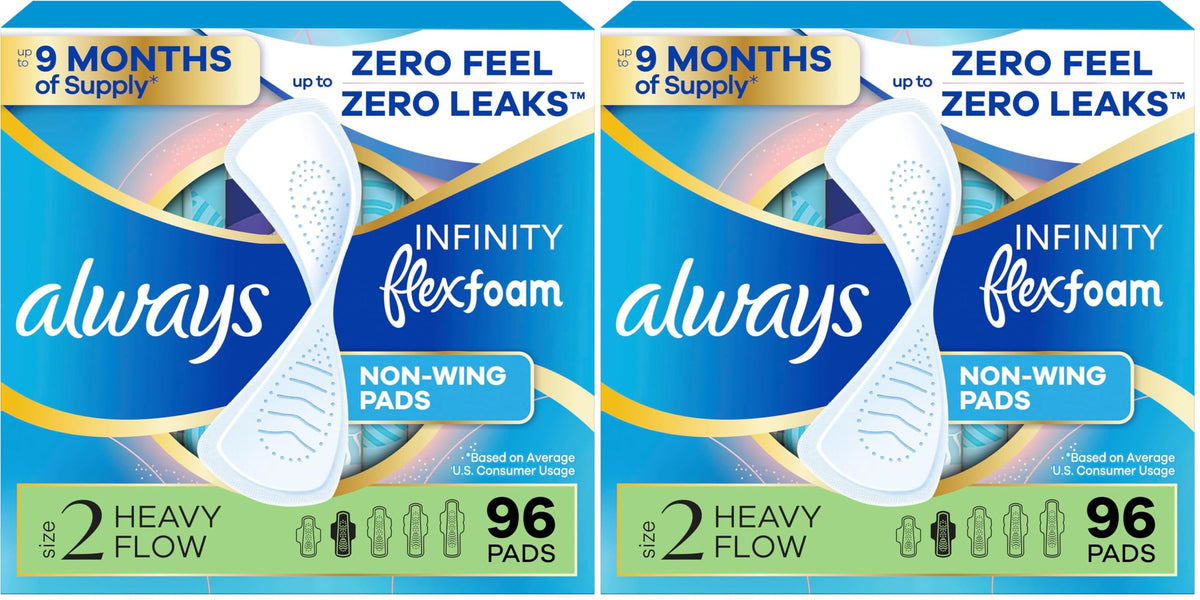 Always Infinity FlexFoam Pads for Women