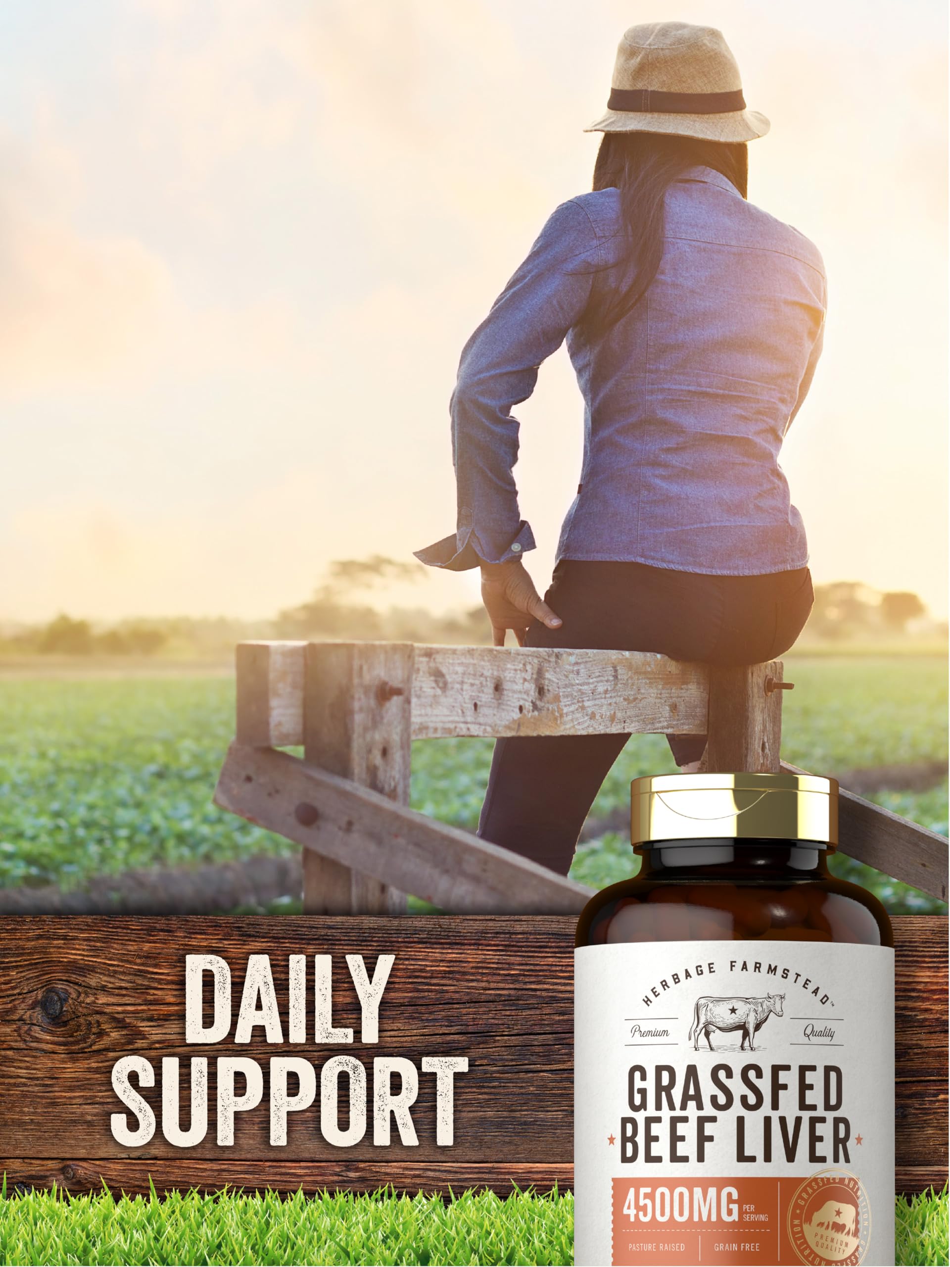 Herbage Farmstead Beef Liver Capsules - Premium Supplement

