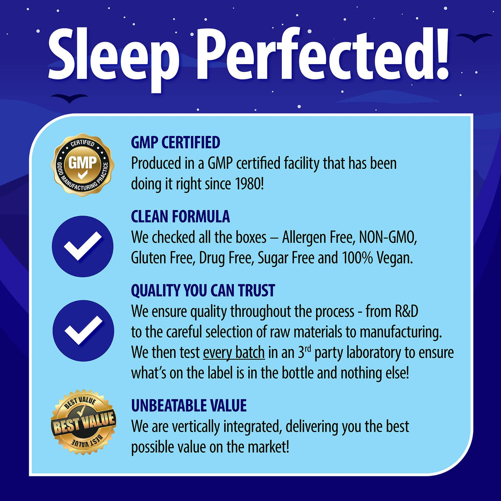 Nature's Perfect Night Melatonin Sleep Supplement

