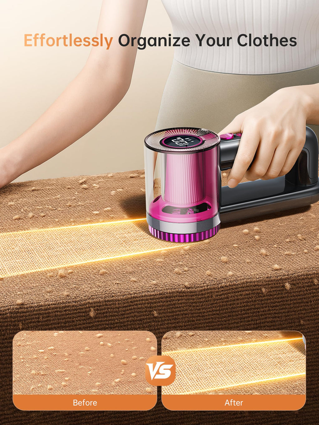 DRFLASH Fabric Shaver LED Display Rechargeable

