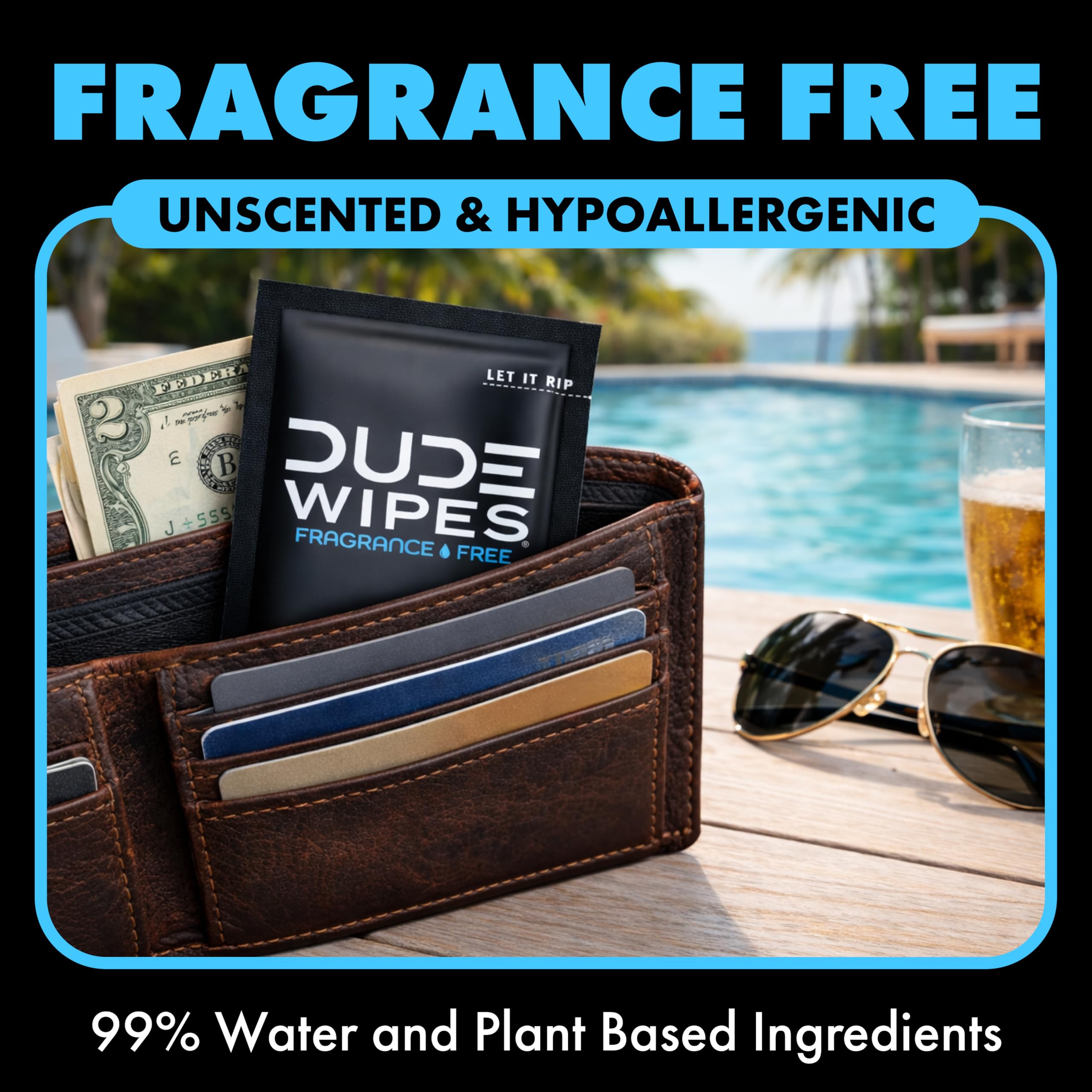 DUDE Wipes Travel Flushable Wipes for Sensitive Skin

