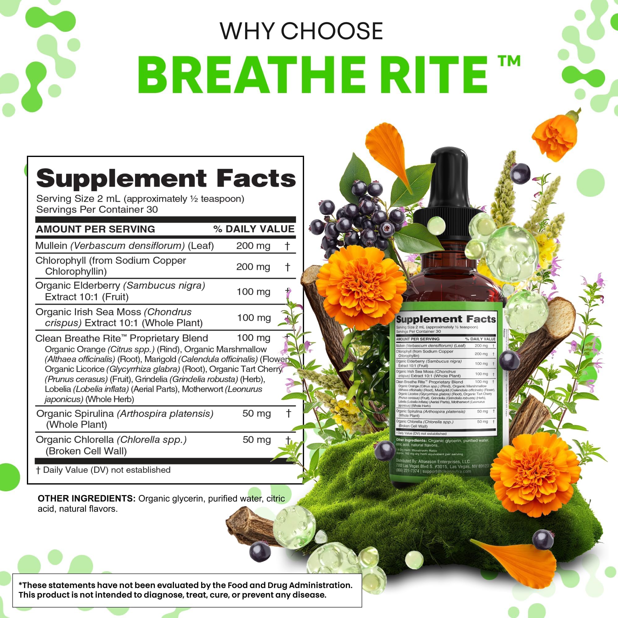 Mullein Drops Lung Support Tincture

