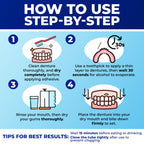 Denture Adhesive Cream for Uppers & Partials – Zinc-Free

