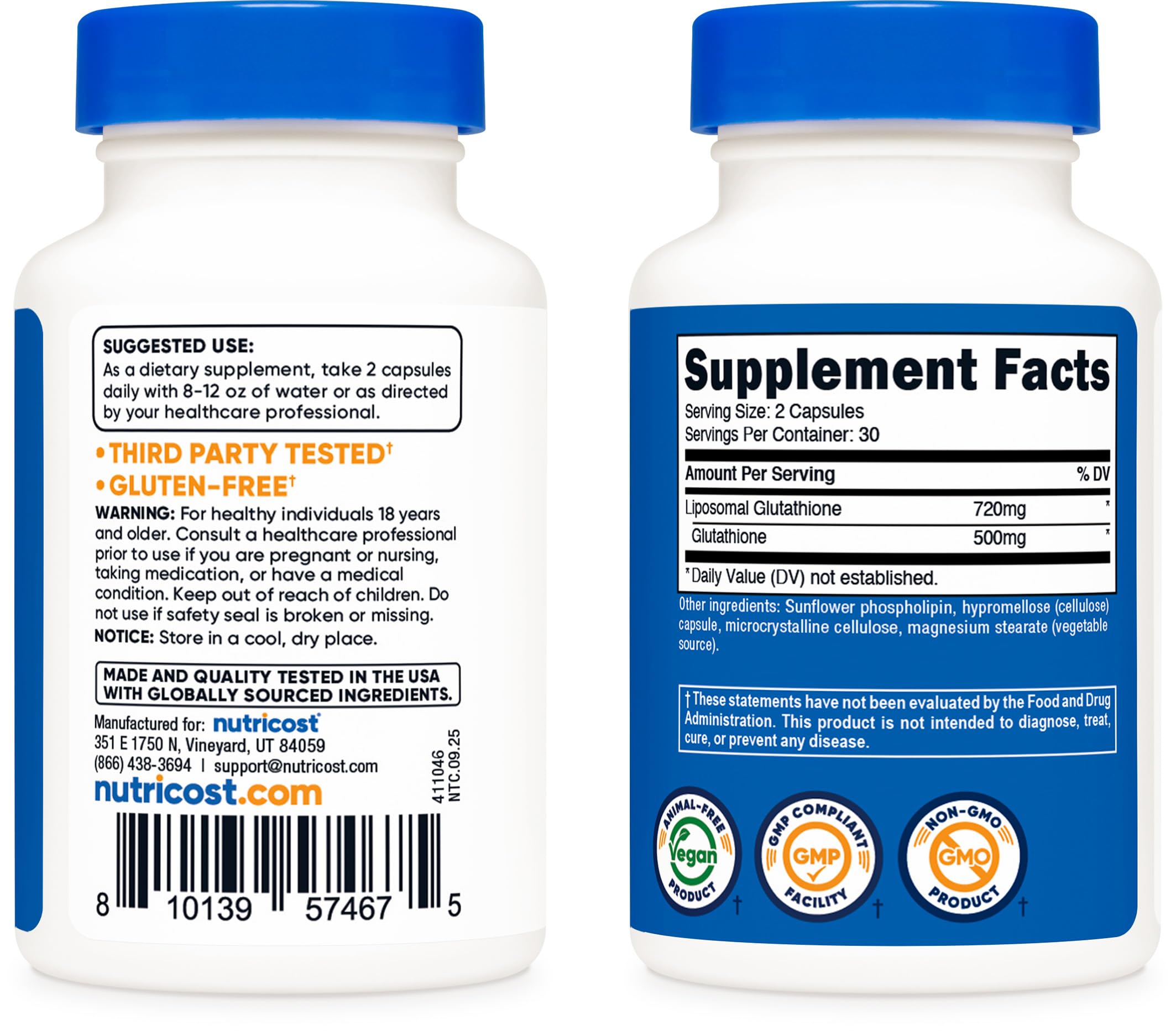 Nutricost Liposomal Glutathione Supplement

