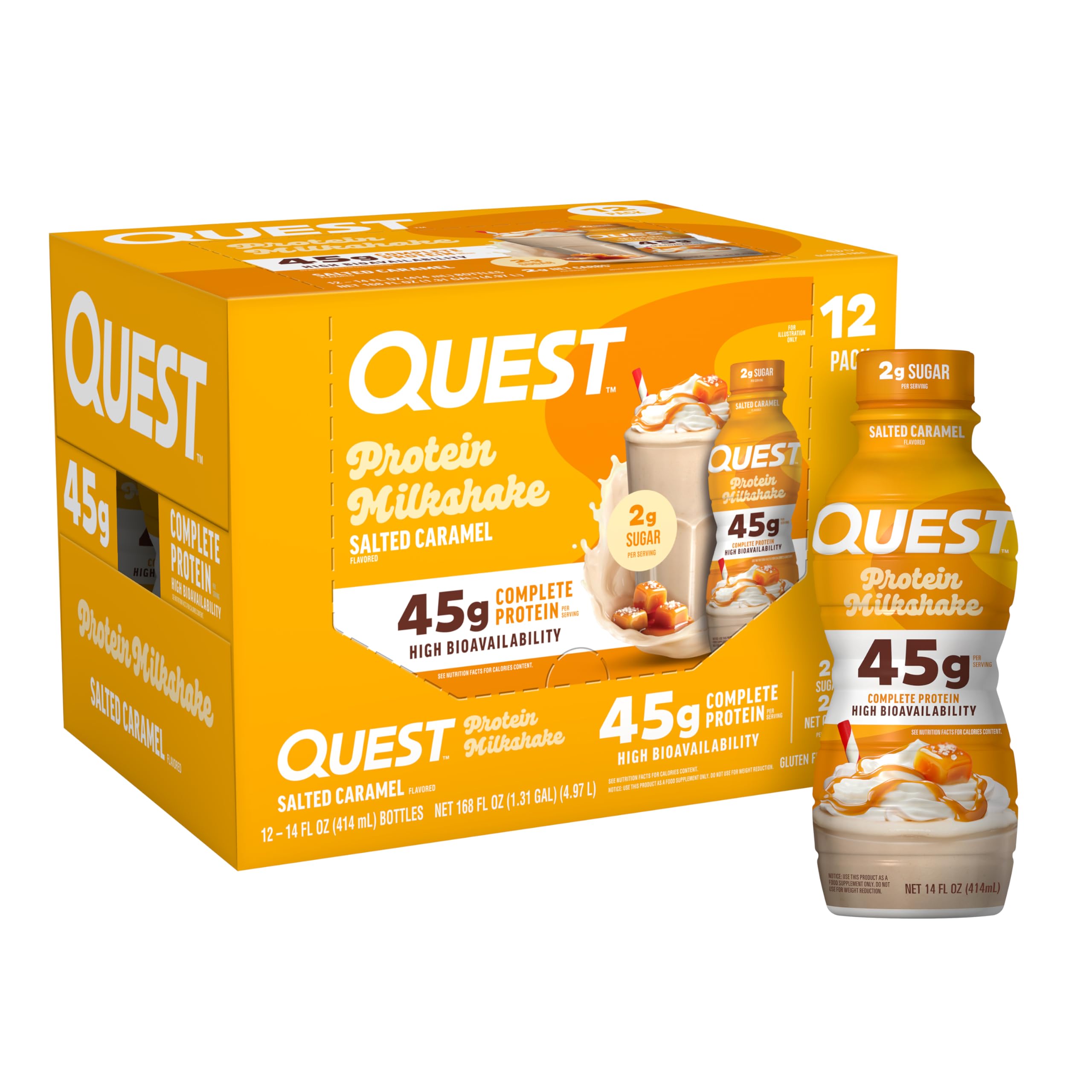 Quest Ready-to-Drink Protein Shake, 45g Protein, Gluten Free