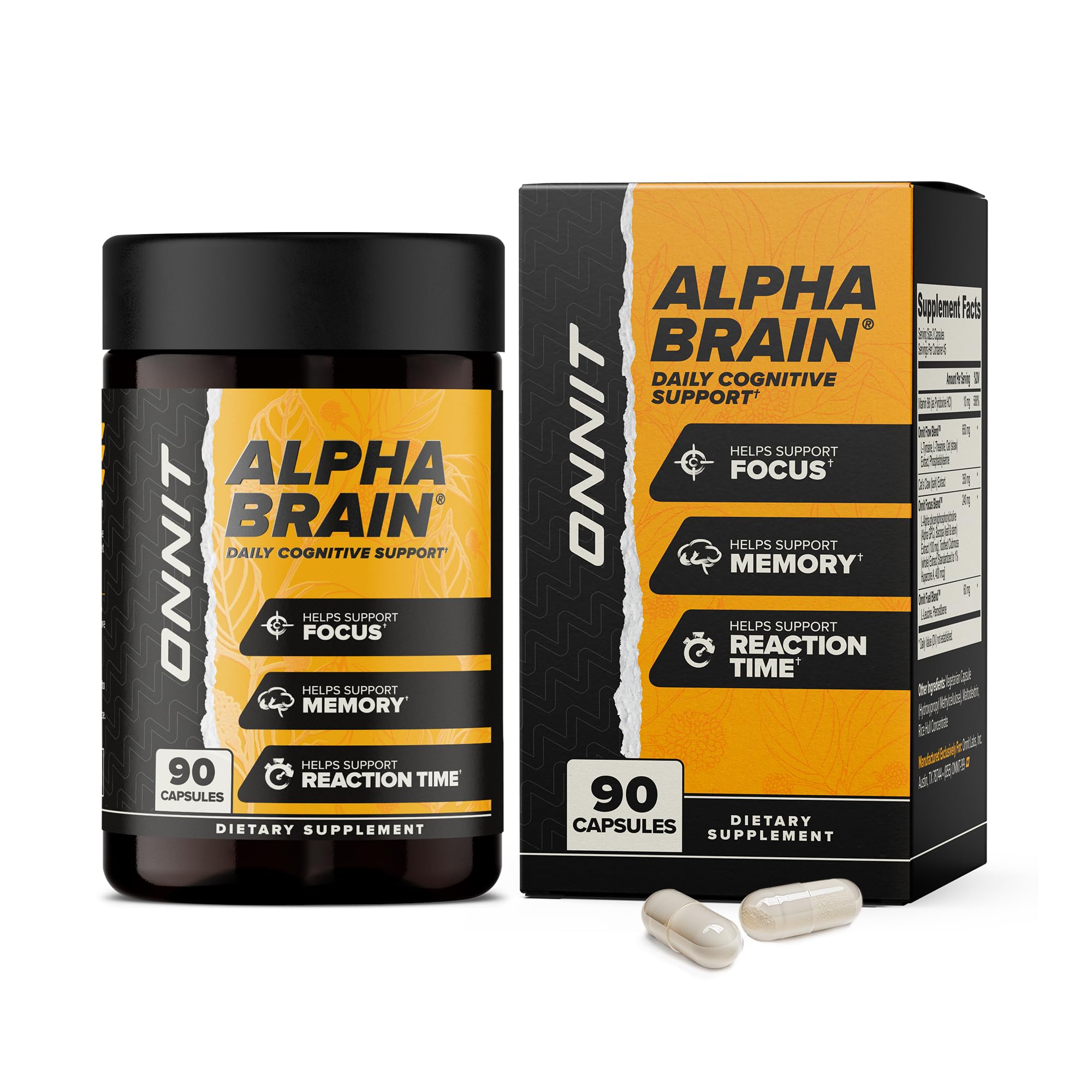 ONNIT Alpha Brain Nootropic for Focus & Memory

