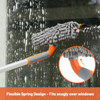 Window Cleaning Tool by Eazer 2-in-1 Rotatable Extension Pole

