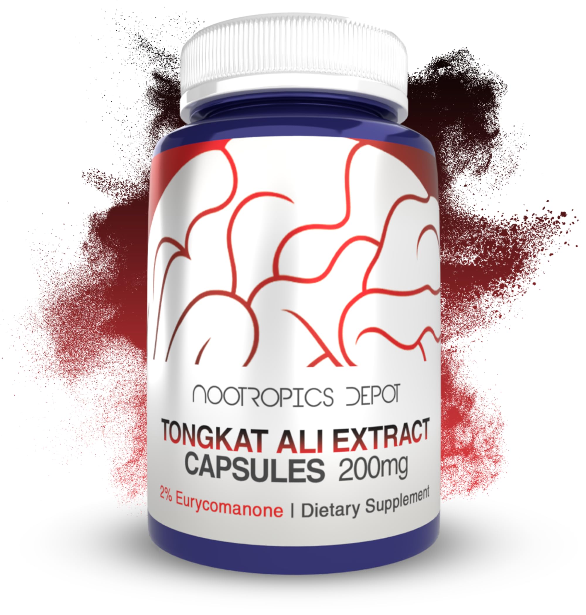 Nootropics Depot Tongkat Ali Extract 200 mg 2% Eurycomanone


