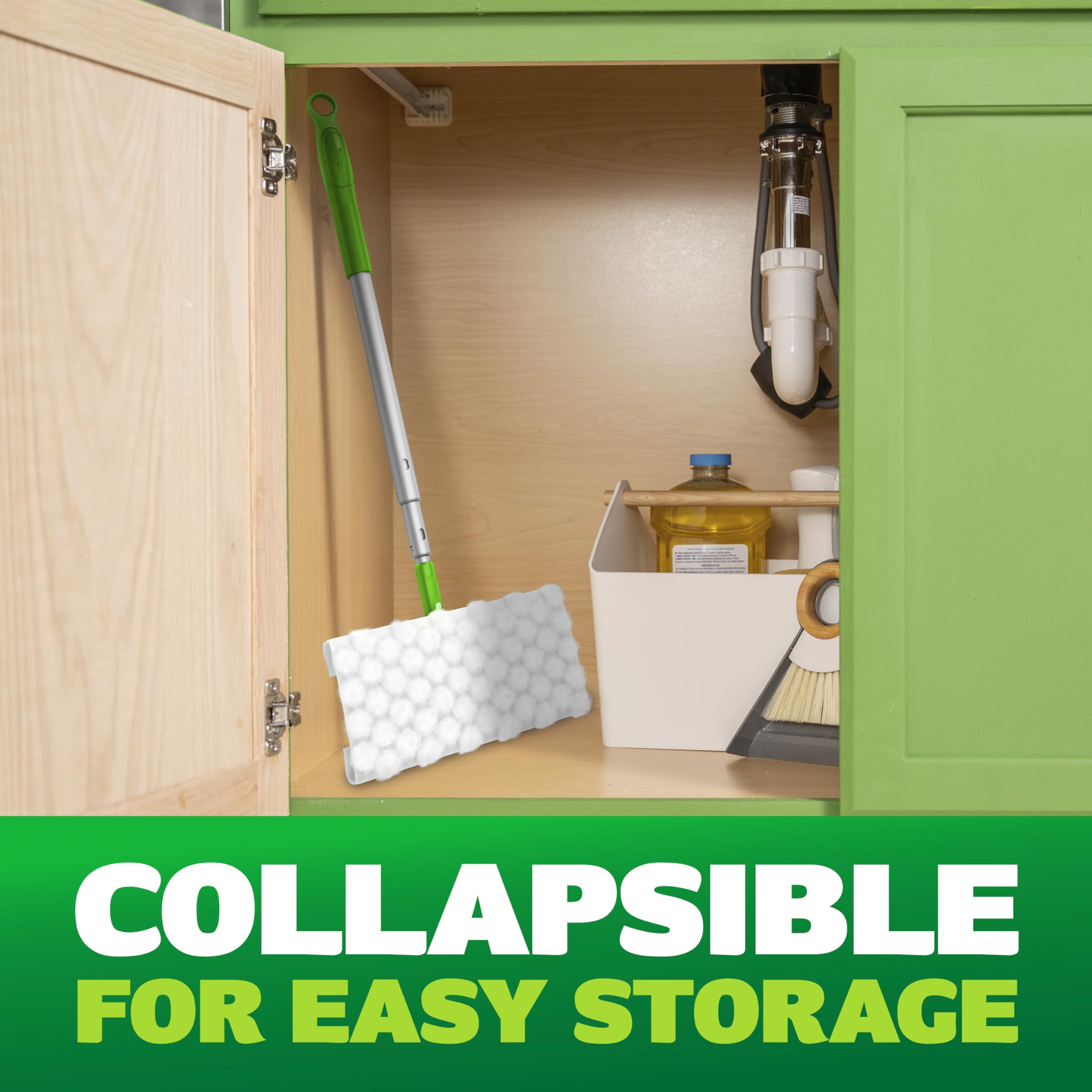 Floor Cleaning Starter Kit with Collapsible Pole

