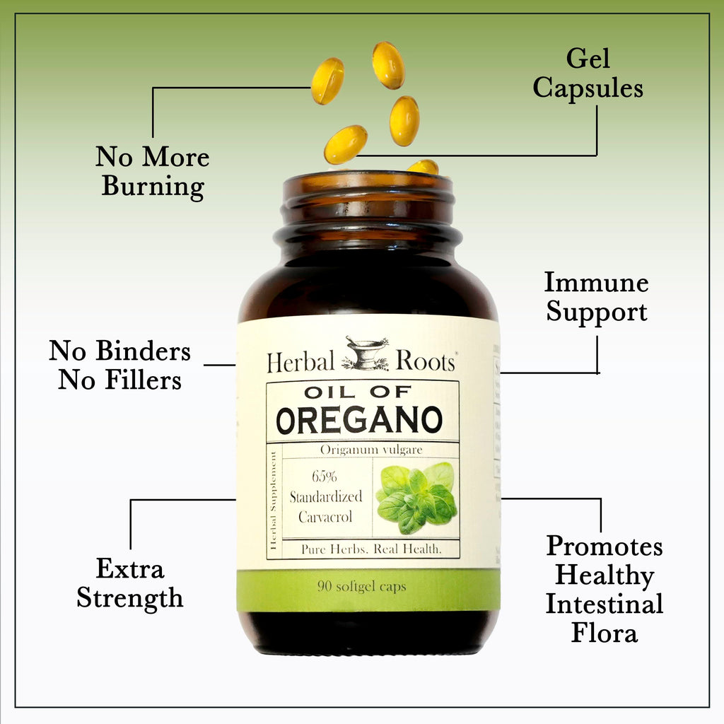 Herbal Roots Oregano Oil Supplement - Immune Support

