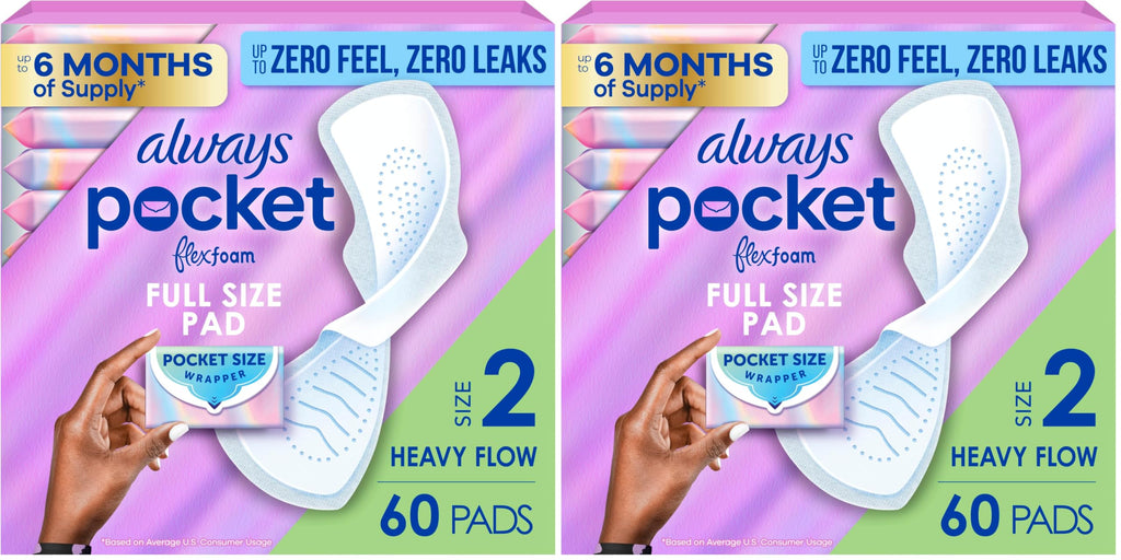 Always Feminine Pads Pocket FlexFoam with Wings