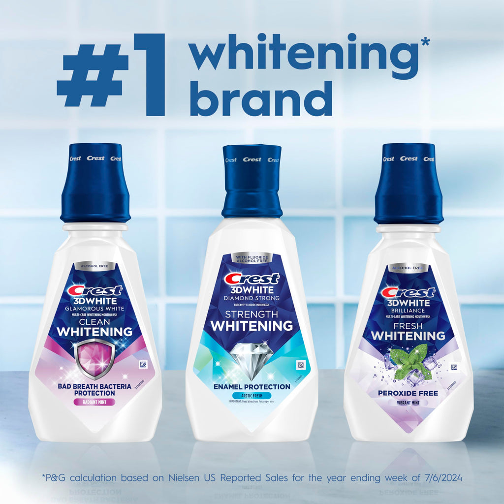 Crest 3D White Glamorous White Mouthwash Arctic Mint


