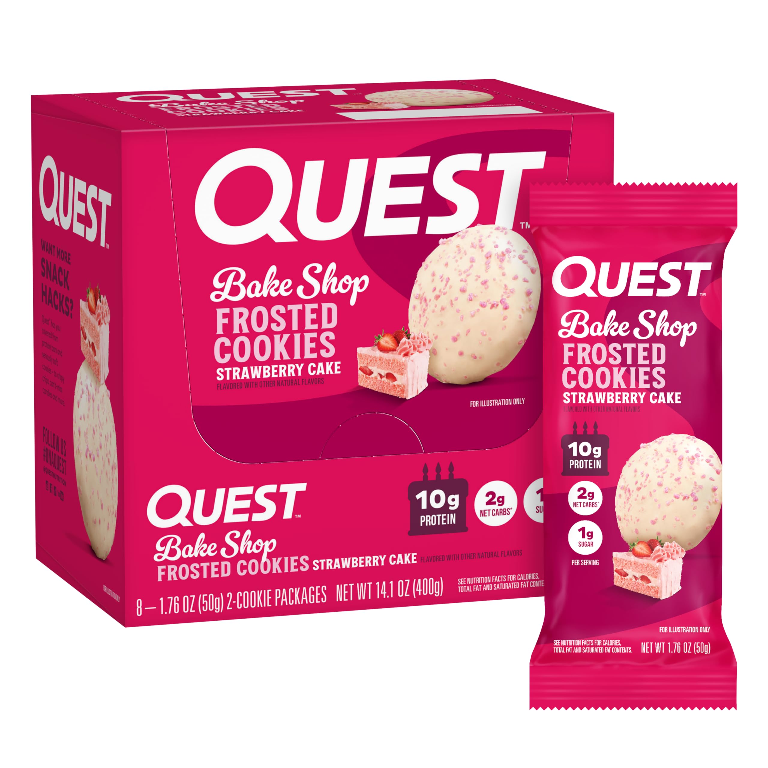 Quest Frosted Cookies Gluten Free High Protein