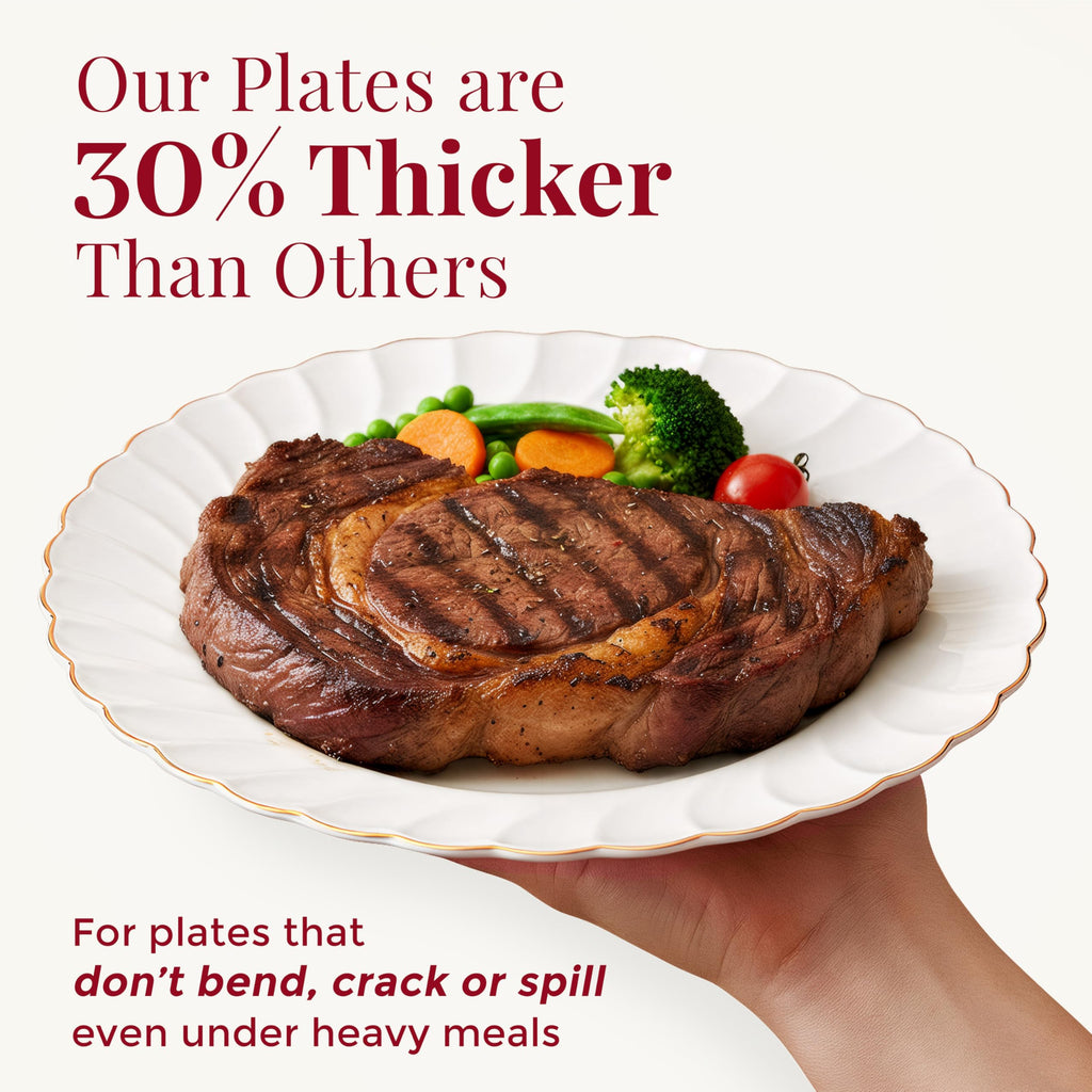 By Madee Disposable Plastic Plates for Events


