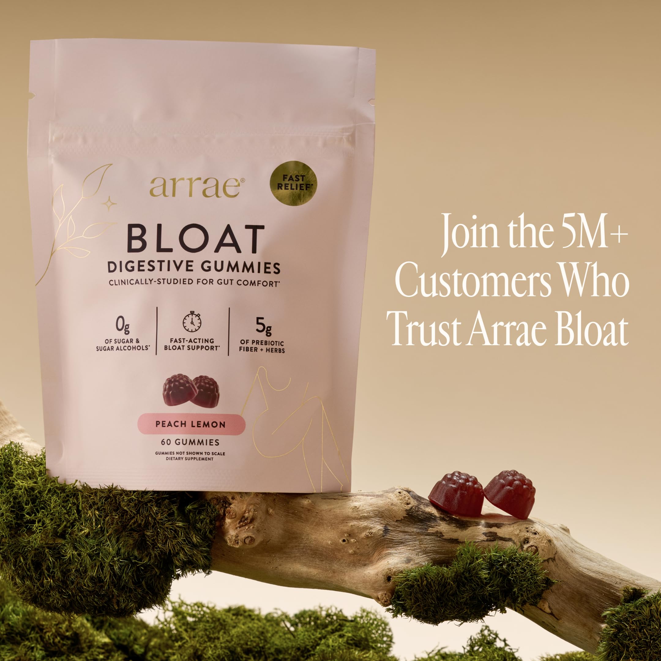 Arrae Bloat Gummies | Sugar-Free Gut Support

