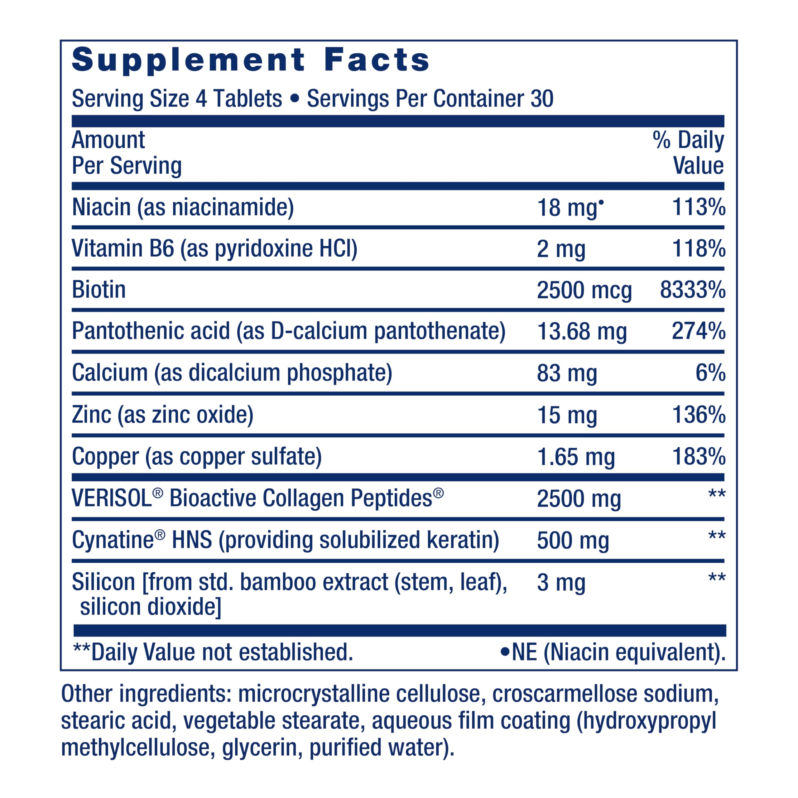 Life Extension Hair, Skin & Nails Collagen Plus Formula

