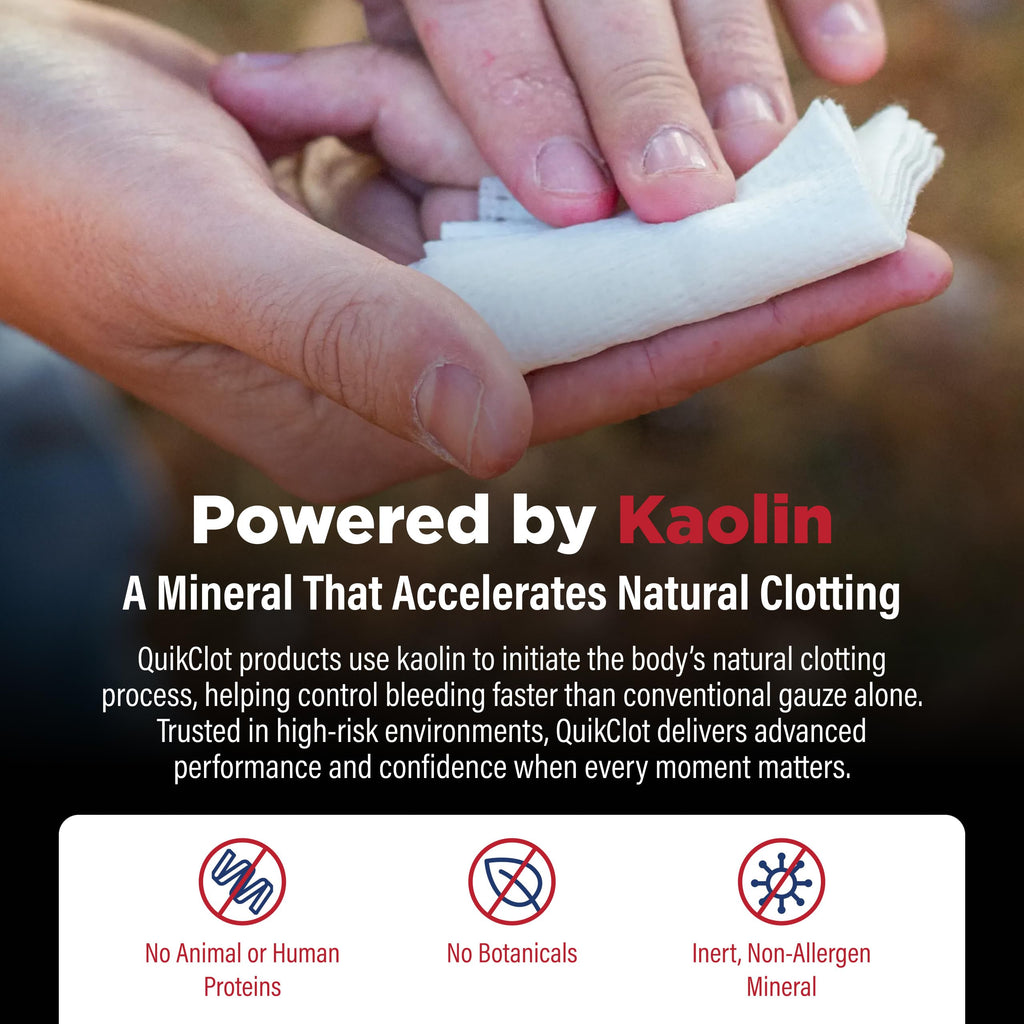 Adventure Medical Kits QuikClot Kaolin Gauze


