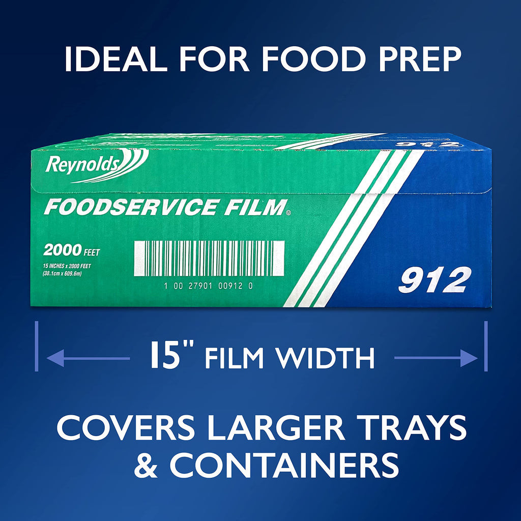 Reynolds Foodservice Clear Plastic Wrap Film with Cutter

