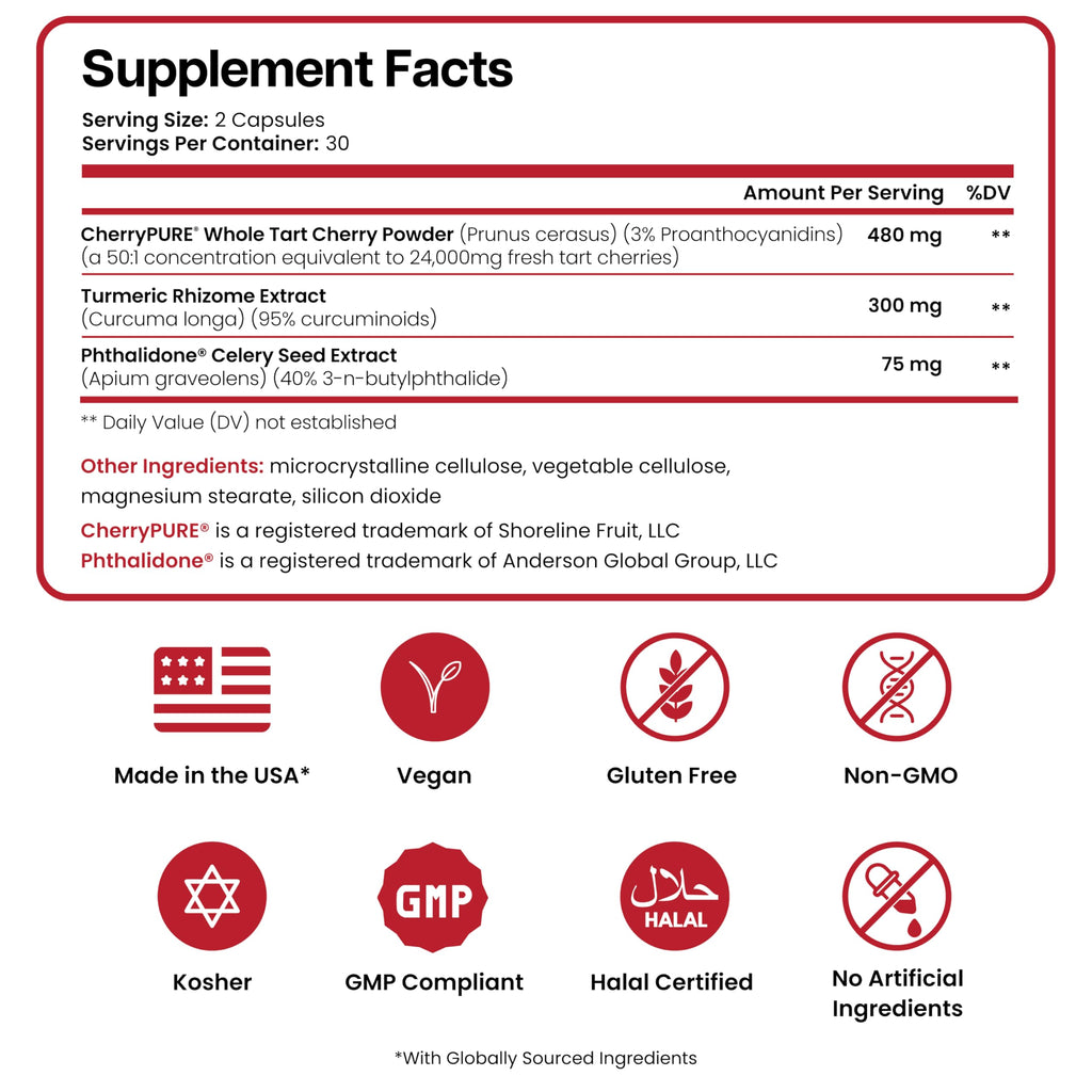 Nutriana Tart Cherry Extract Supplement | Joint Support

