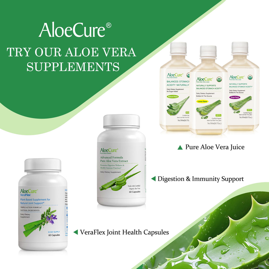 AloeCure Organic Aloe Vera Juice Inner Leaf Gel

