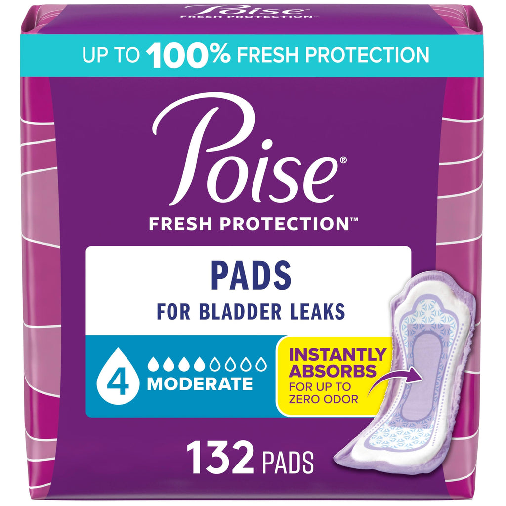 Poise Incontinence Pads - Dryness & Odor Control

