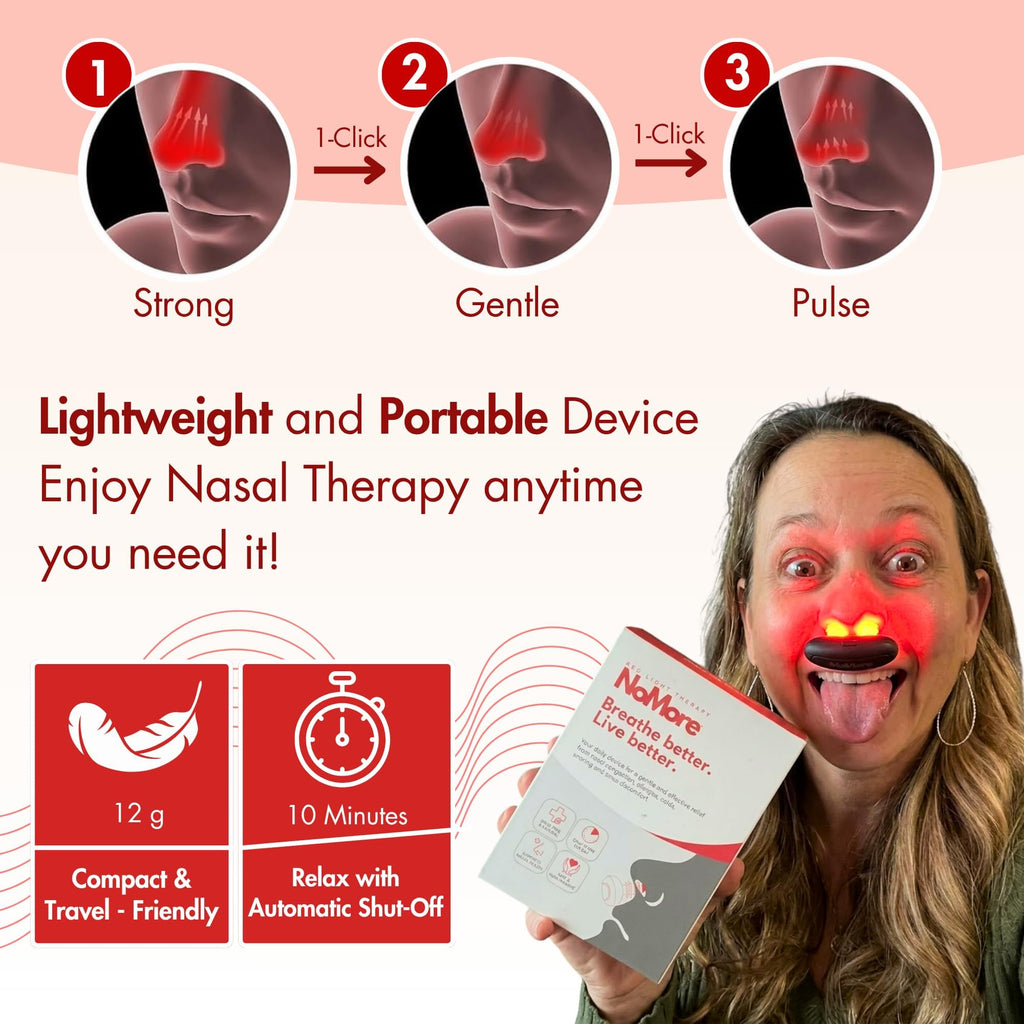 NoMore Red Light Therapy for Nose LED Nasal Device

