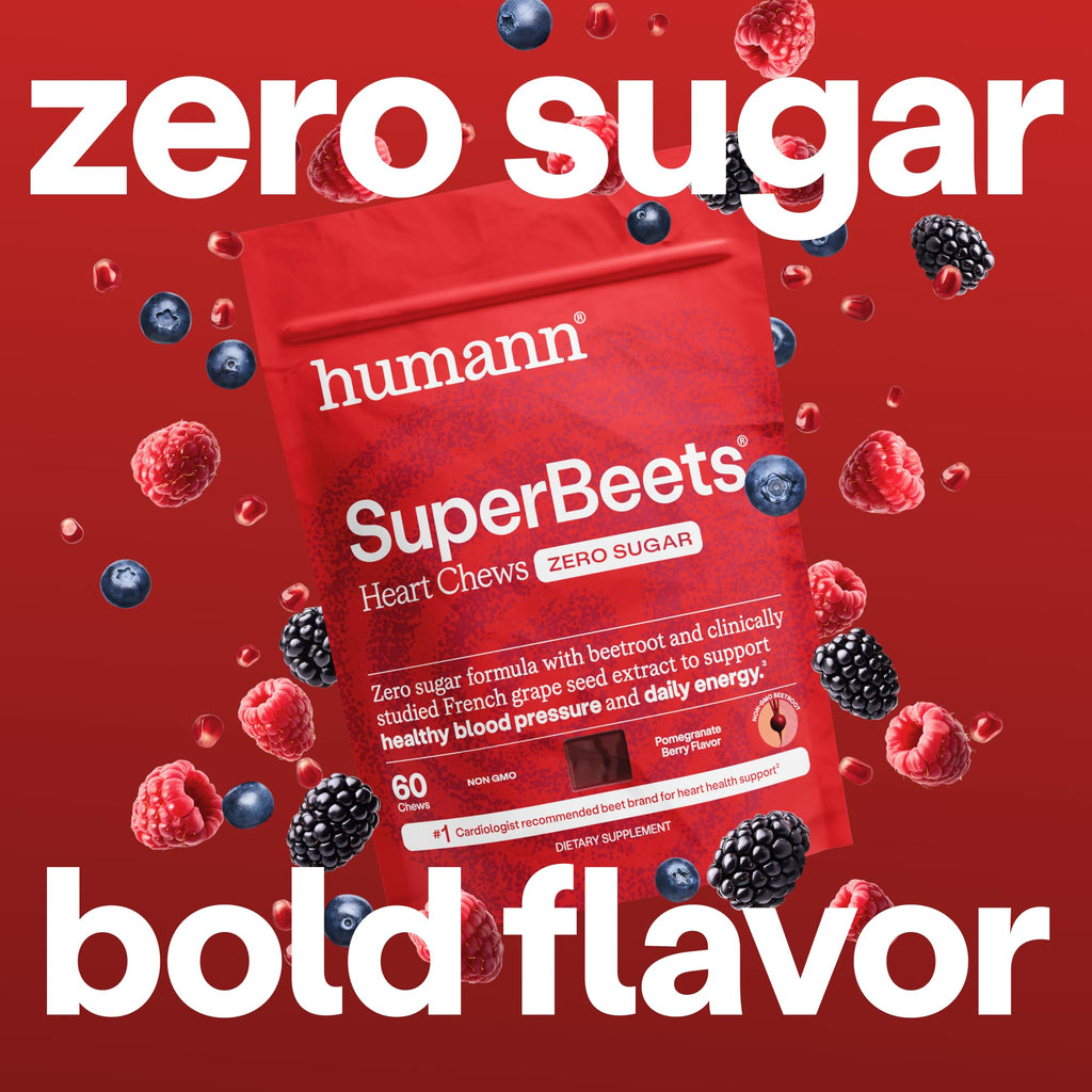 Humann SuperBeets Heart Chews Beet Root Nitric Oxide


