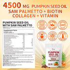 VivoNu Pumpkin Seed Oil with Saw Palmetto Hair Growth

