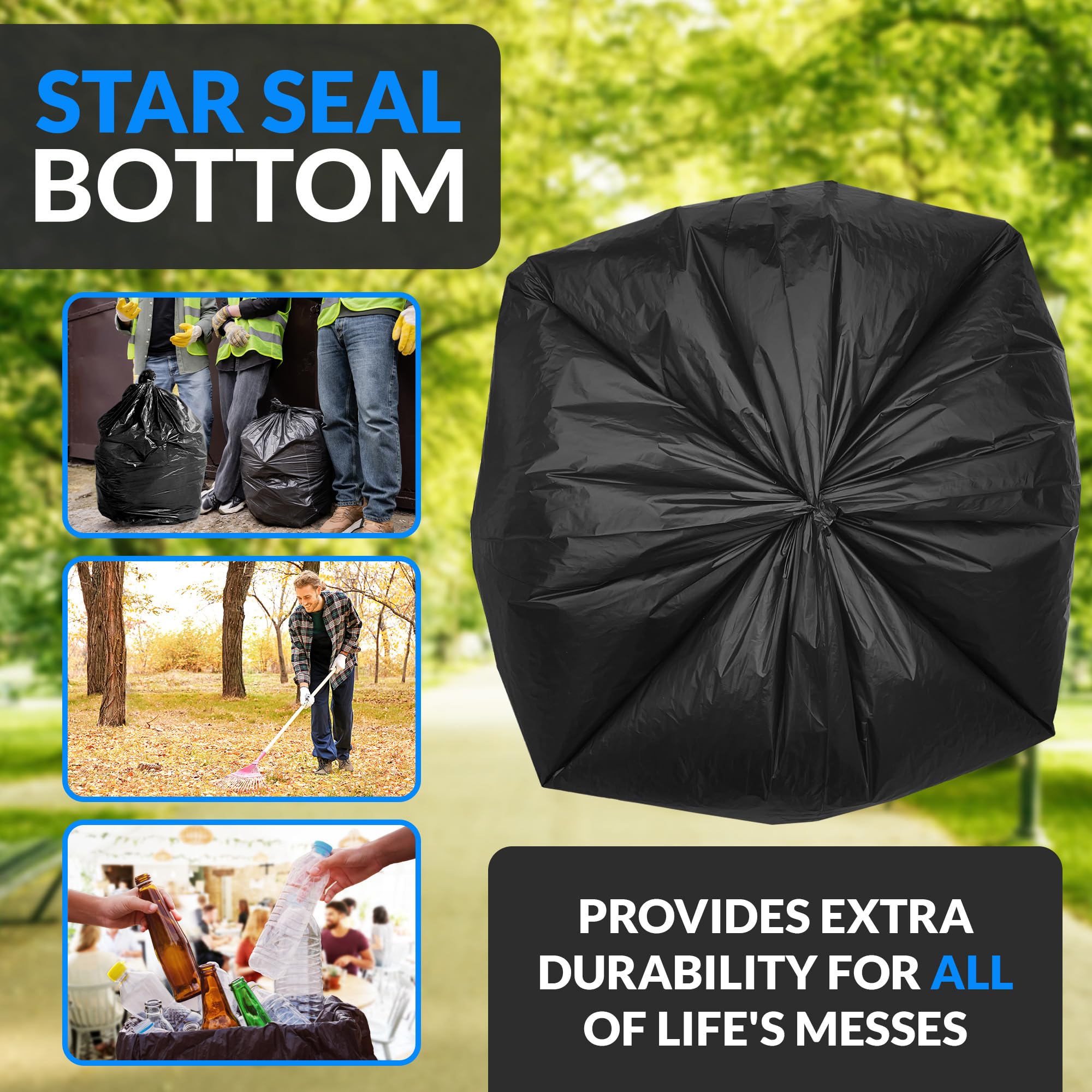 Reli. Durable Trash Bags for Cleanup

