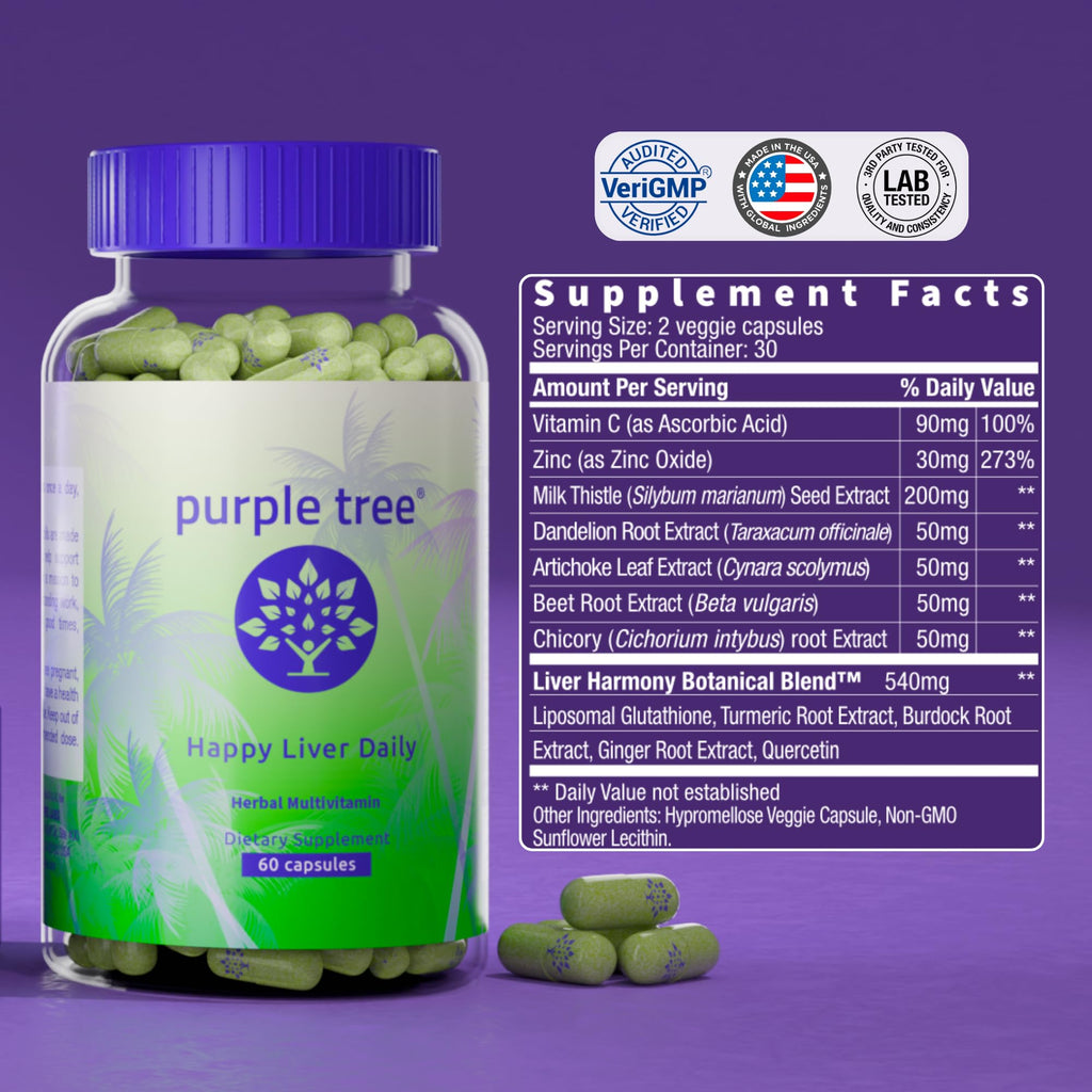 Purple Tree Liver Support Daily Plant-Based

