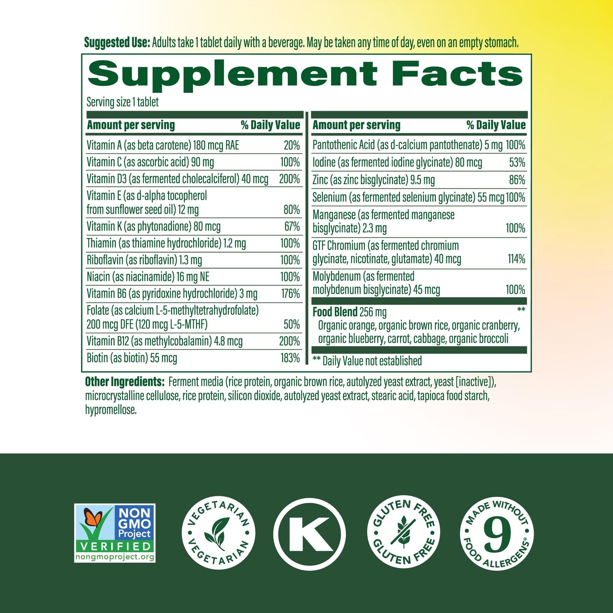 Multivitamin for Women MegaFood One Daily | Vegetarian

