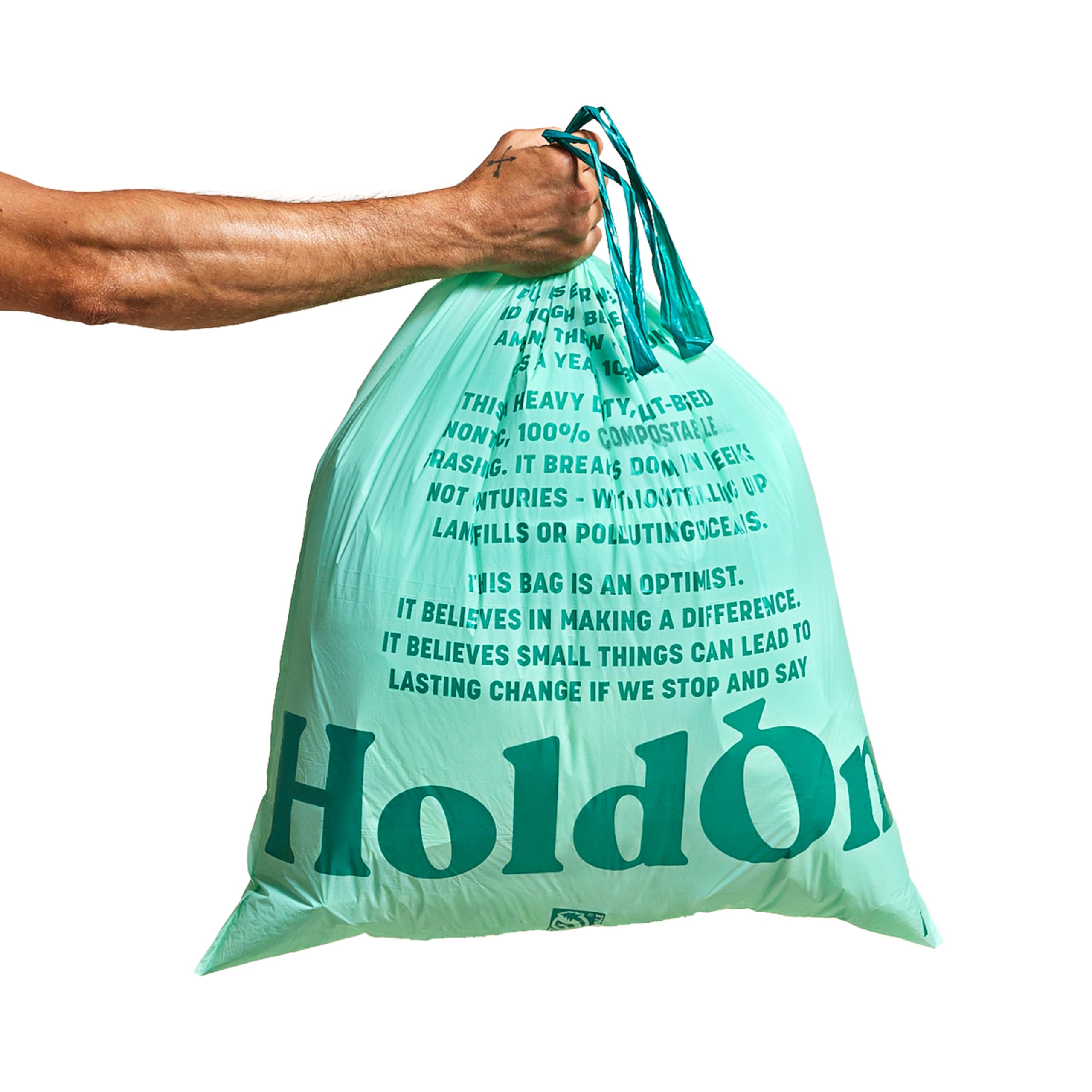 HoldOn Compostable Kitchen Bags | Leakproof Plant-Based

