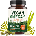 MAV Nutrition Vegan Algae Omega-3 DHA EPA, Plant-Based Omega-3
