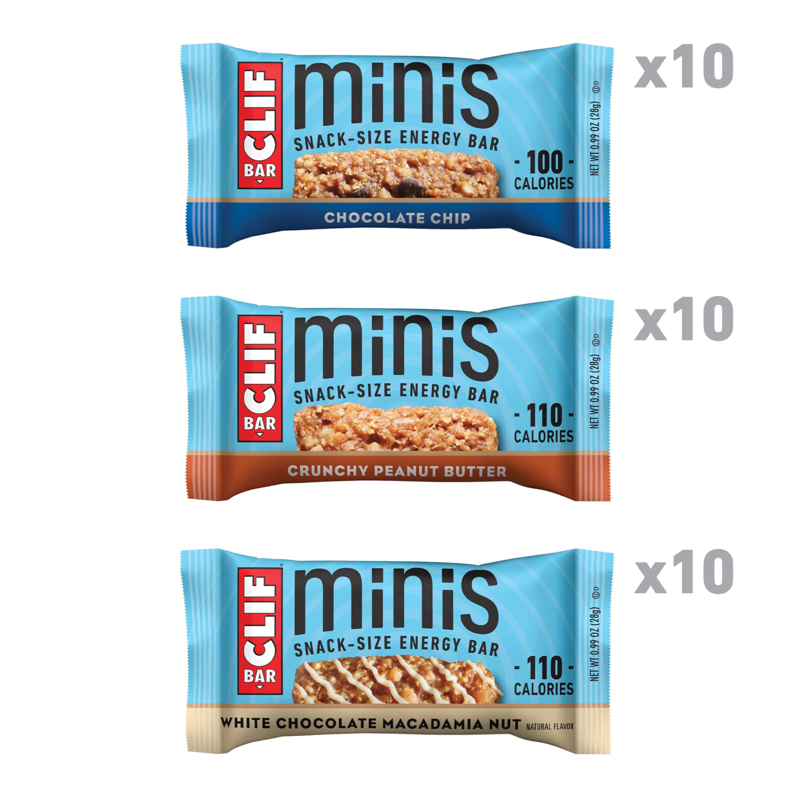 CLIF BAR Minis Variety Snack Bars - Plant-Based Energy

