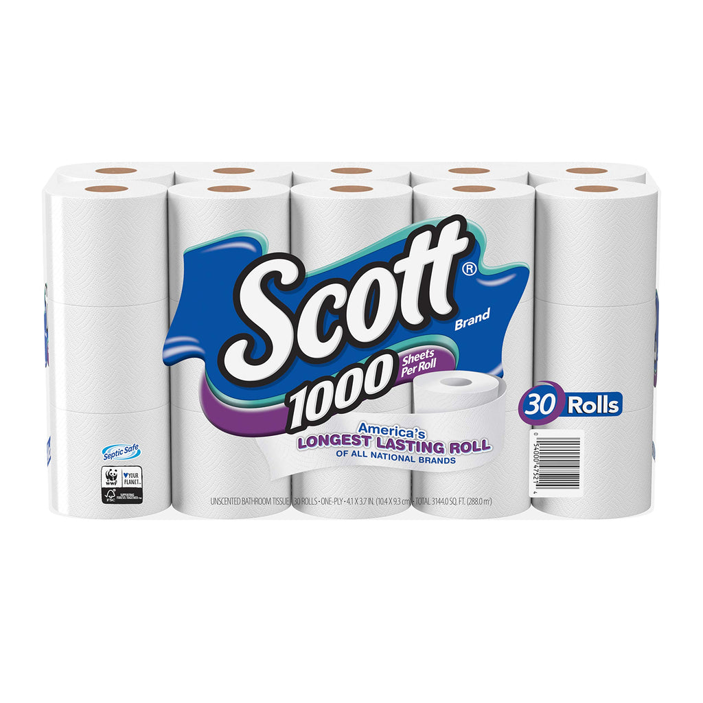 Toilet Paper Scott Trusted Clean - 1-Ply Septic-Safe