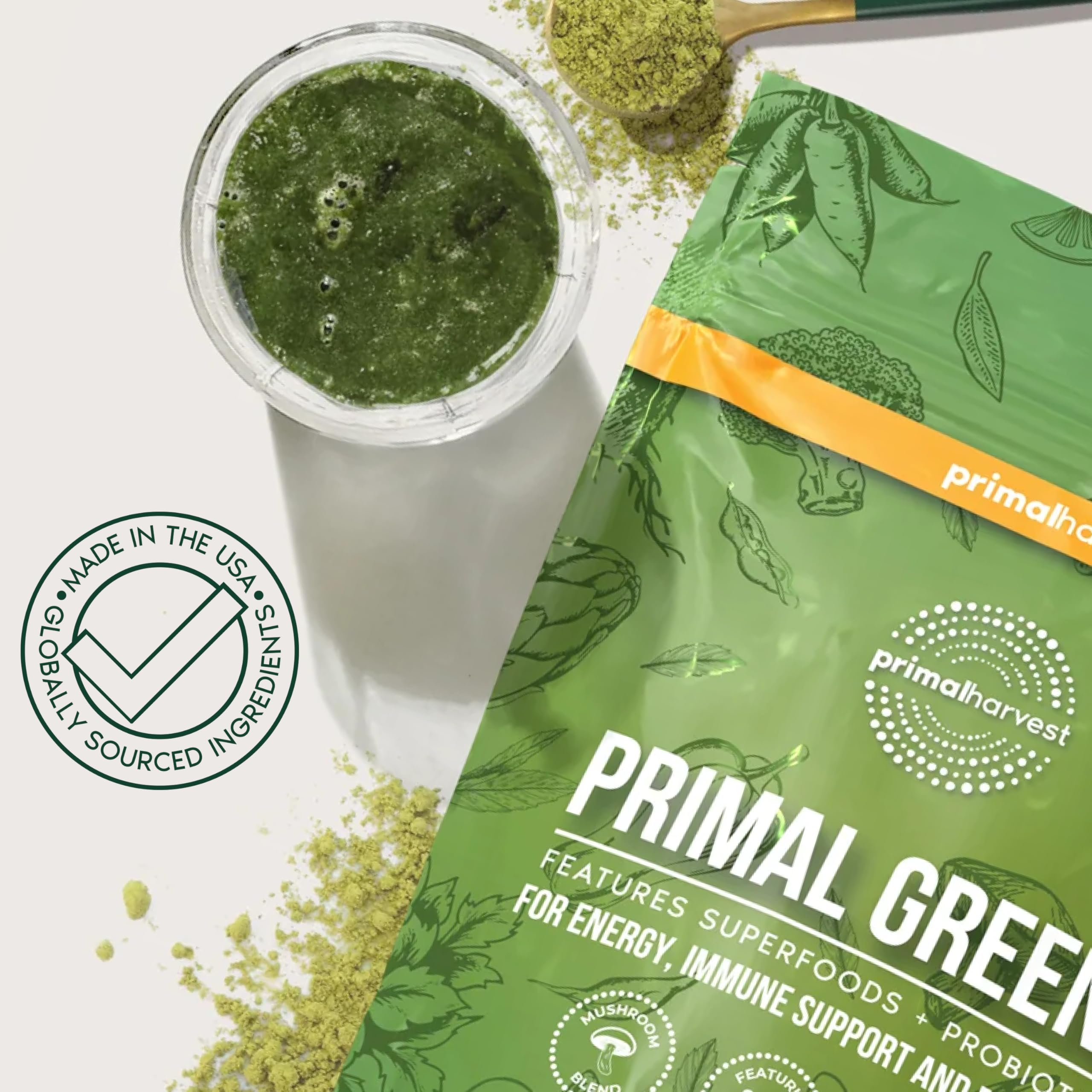 Primal Harvest Super Greens Powder for Energy

