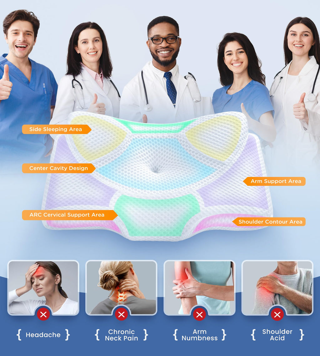 Osteo Cervical Pillow Memory Foam for Neck Support

