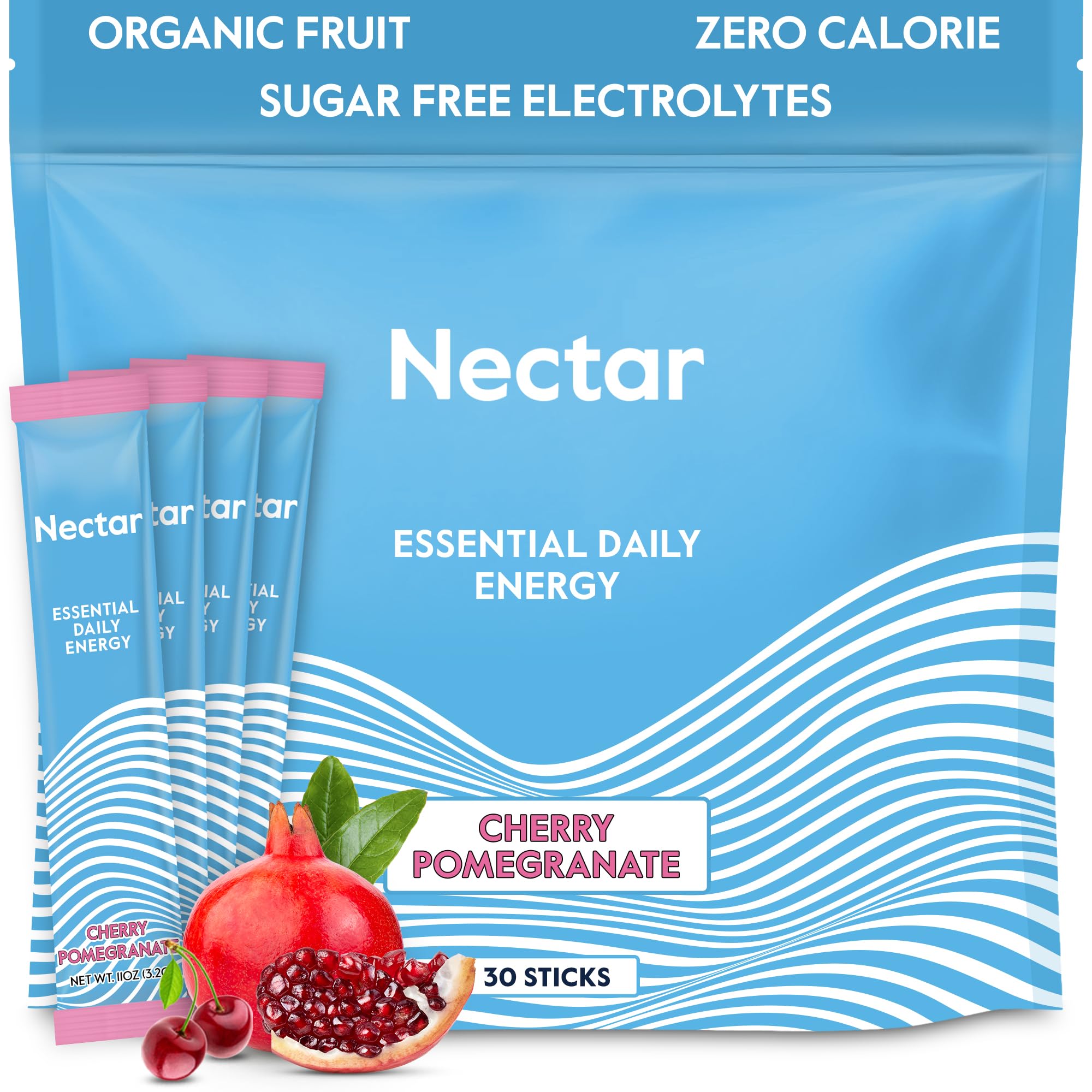 Nectar Organic Caffeine Energy Booster Powder with B12