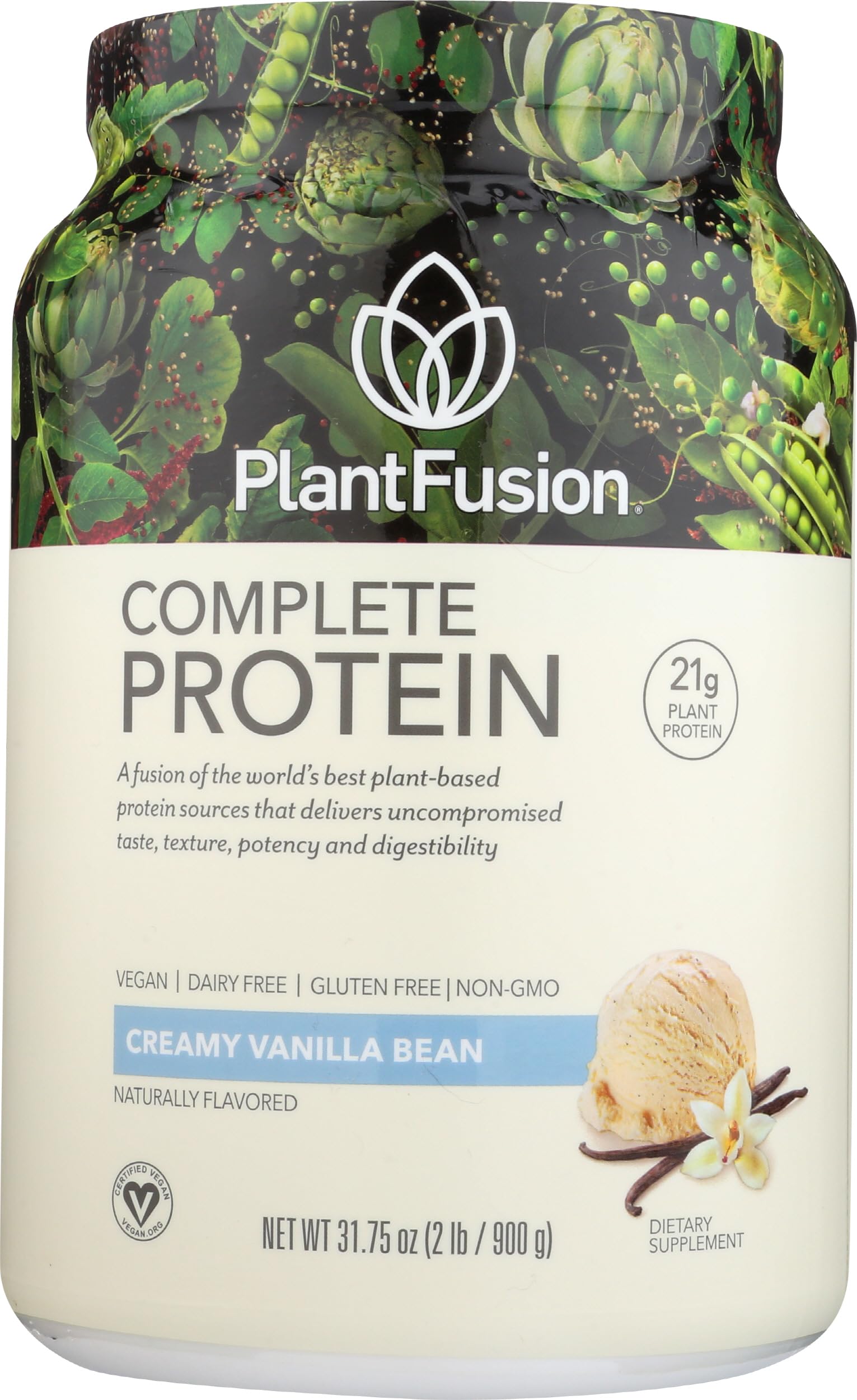 PlantFusion Complete Vegan Protein Powder with BCAAs


