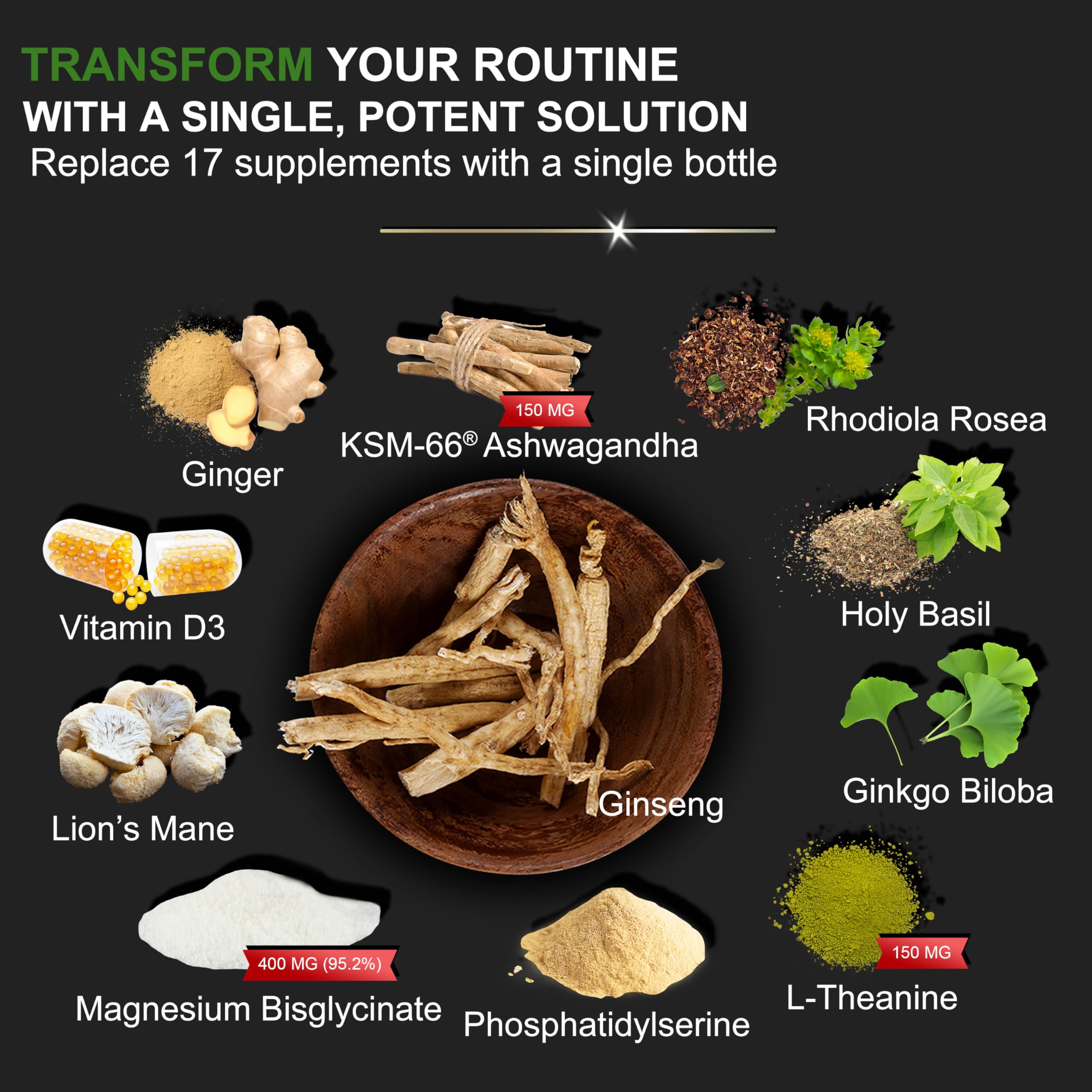 DLNIA Cortisol Support Supplement | Plant-Based Wellness

